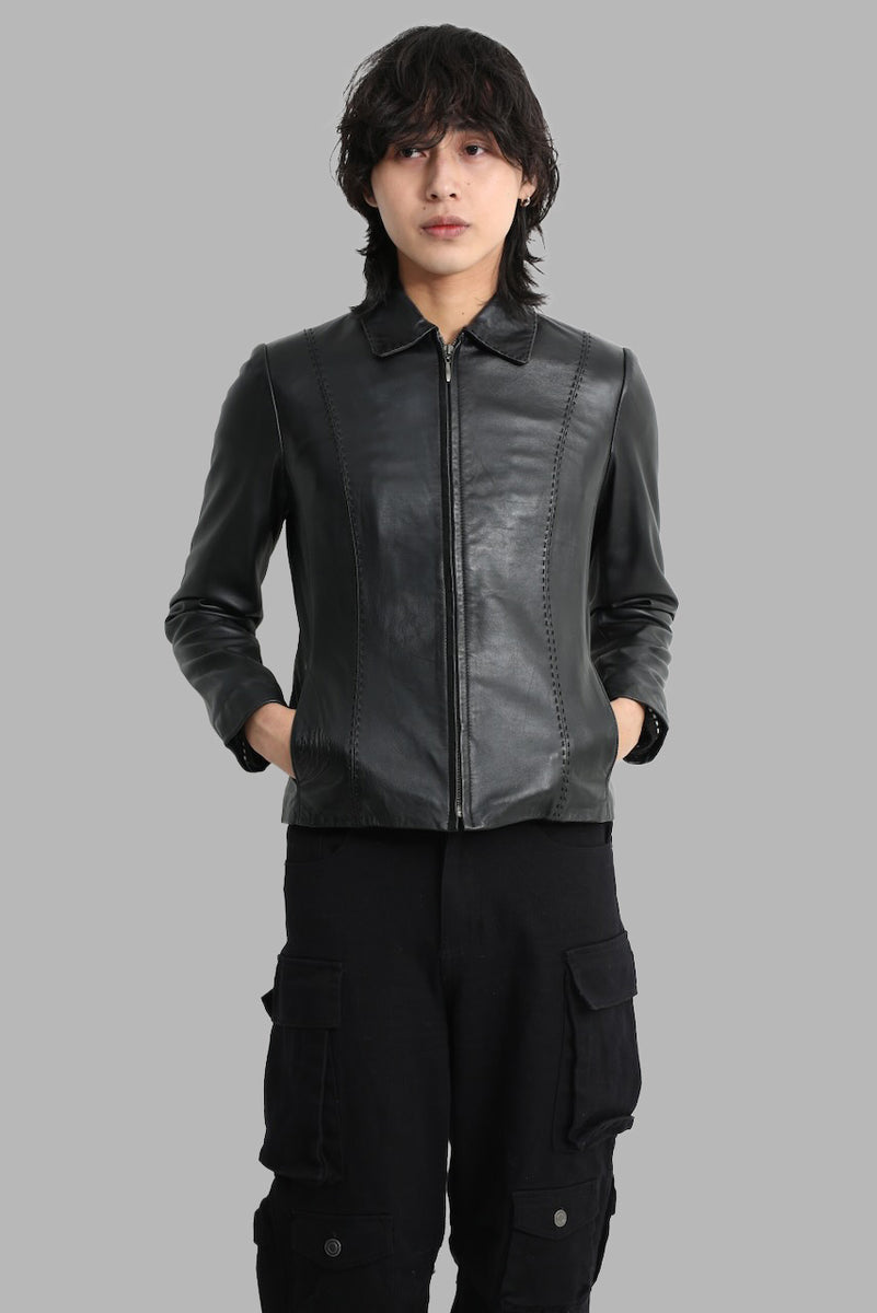 sullen tokyo drizzler leather jacket 黒 LEATHER SHORT DRIZZLER JACKET – SULLEN TOKYO