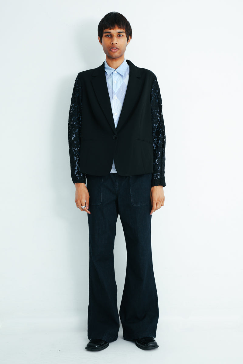 tailored jacket 【sullen tokyo】 LACE SLEEVE TAILORED JACKET – SULLEN TOKYO