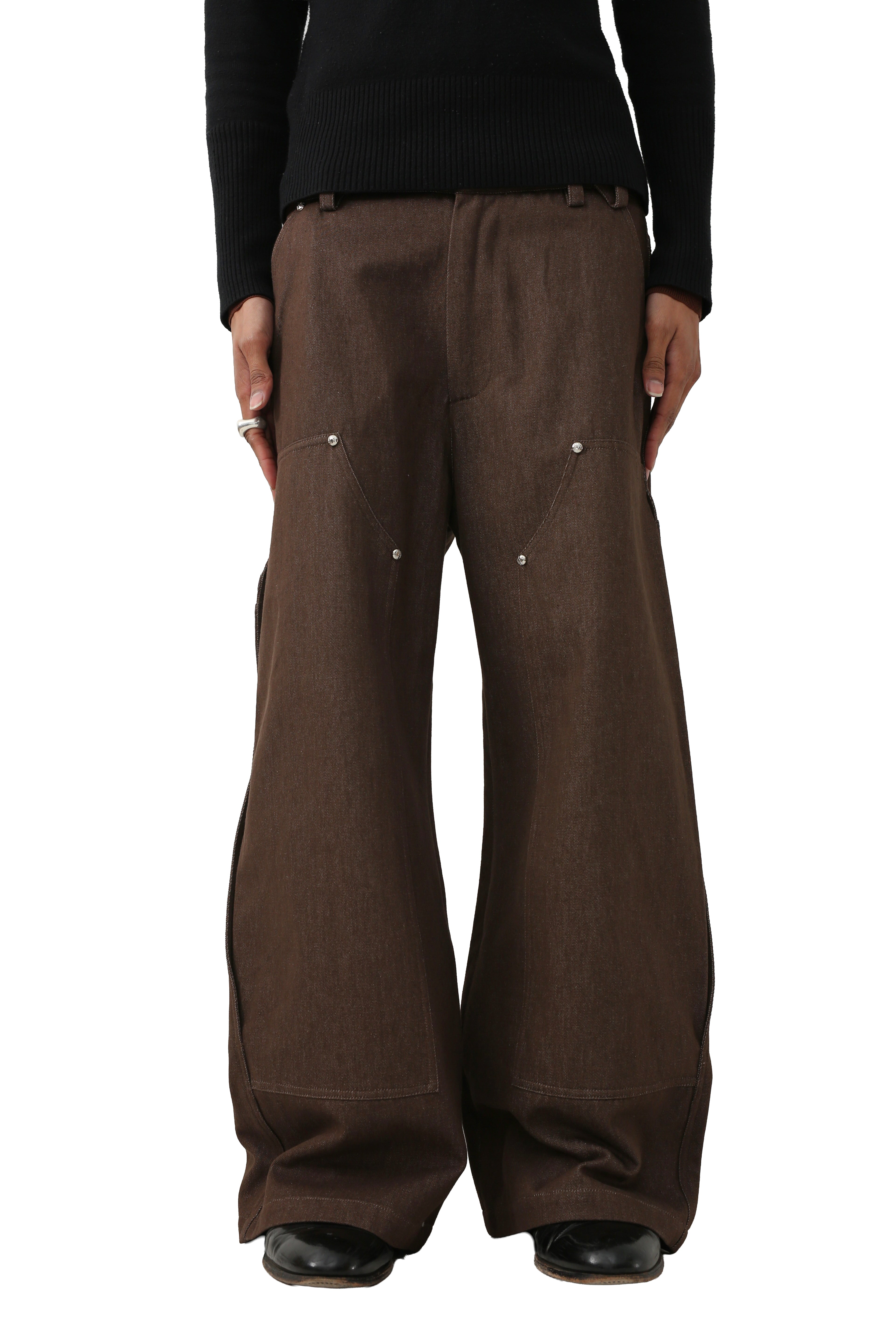 NEO PLEAT LOGGER DENIM - BROWN – SULLEN TOKYO