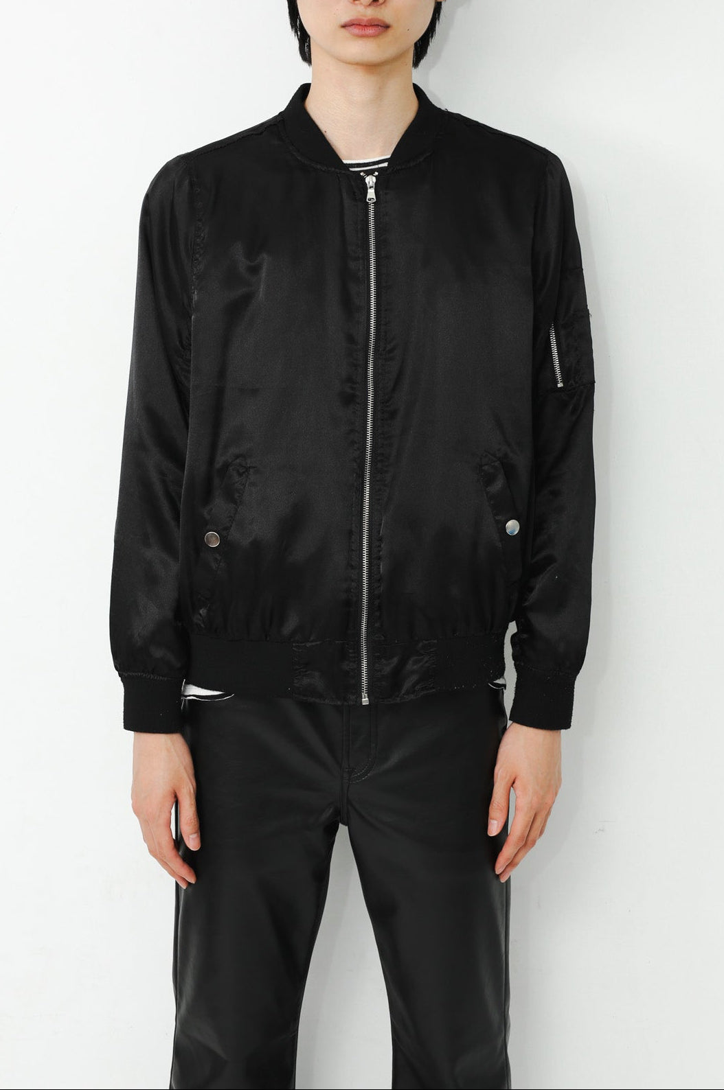 DRAPED SHORT BOMBER JACKET – SULLEN TOKYO