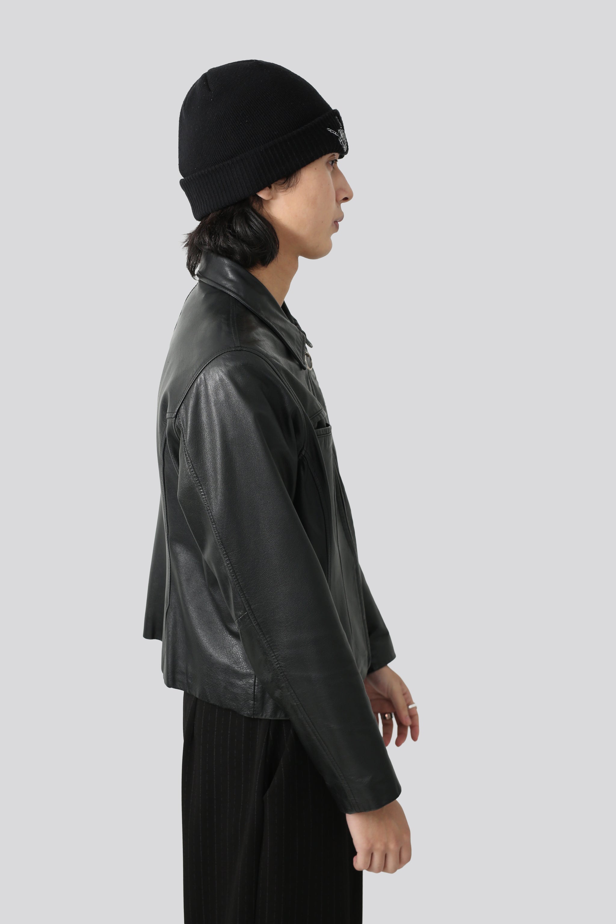 LEATHER SHORT DRIZZLER JACKET – SULLEN TOKYO