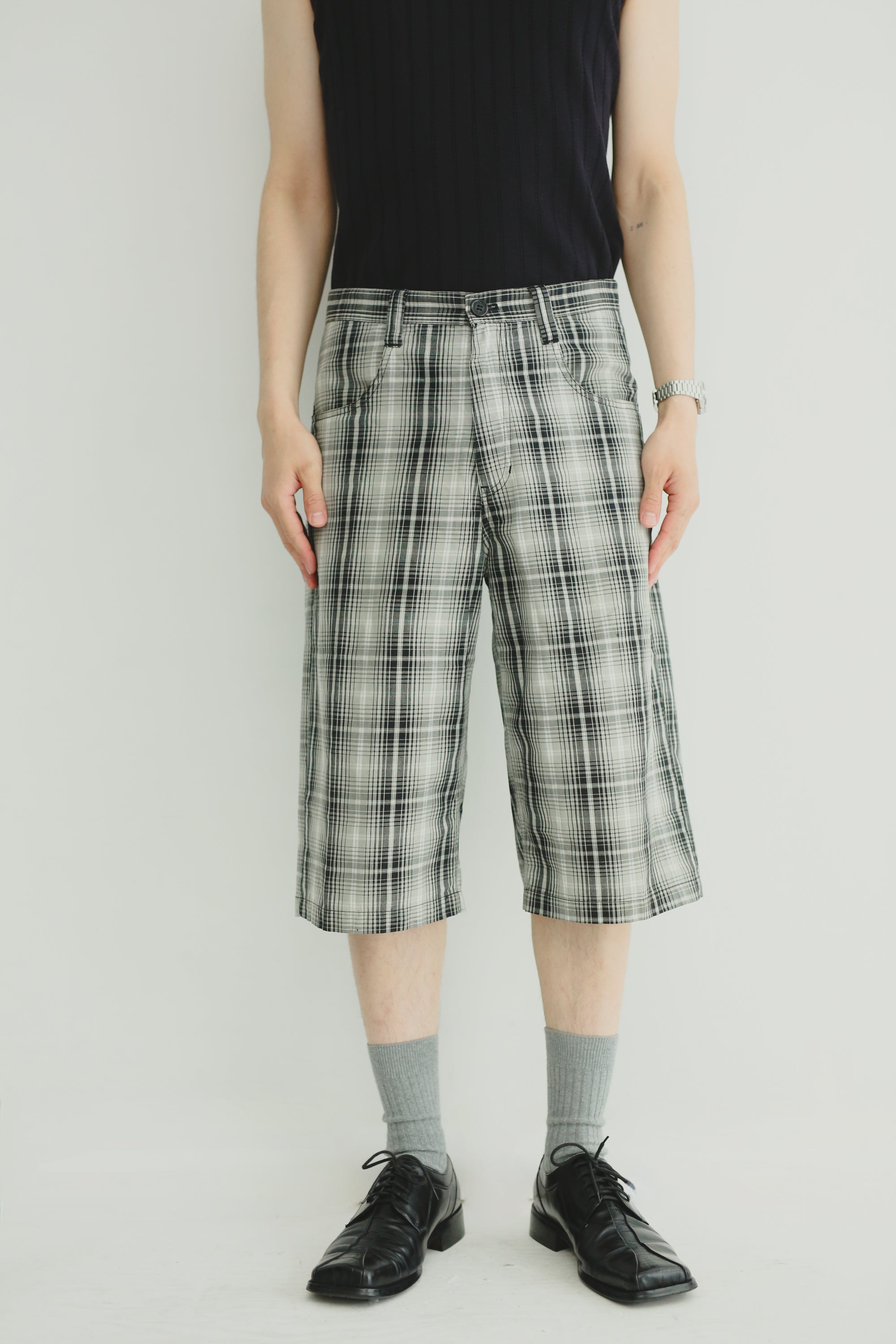 パンツ sullen tokyo/denim shorts 90's CHECKED WIDE SHORTS – SULLEN TOKYO