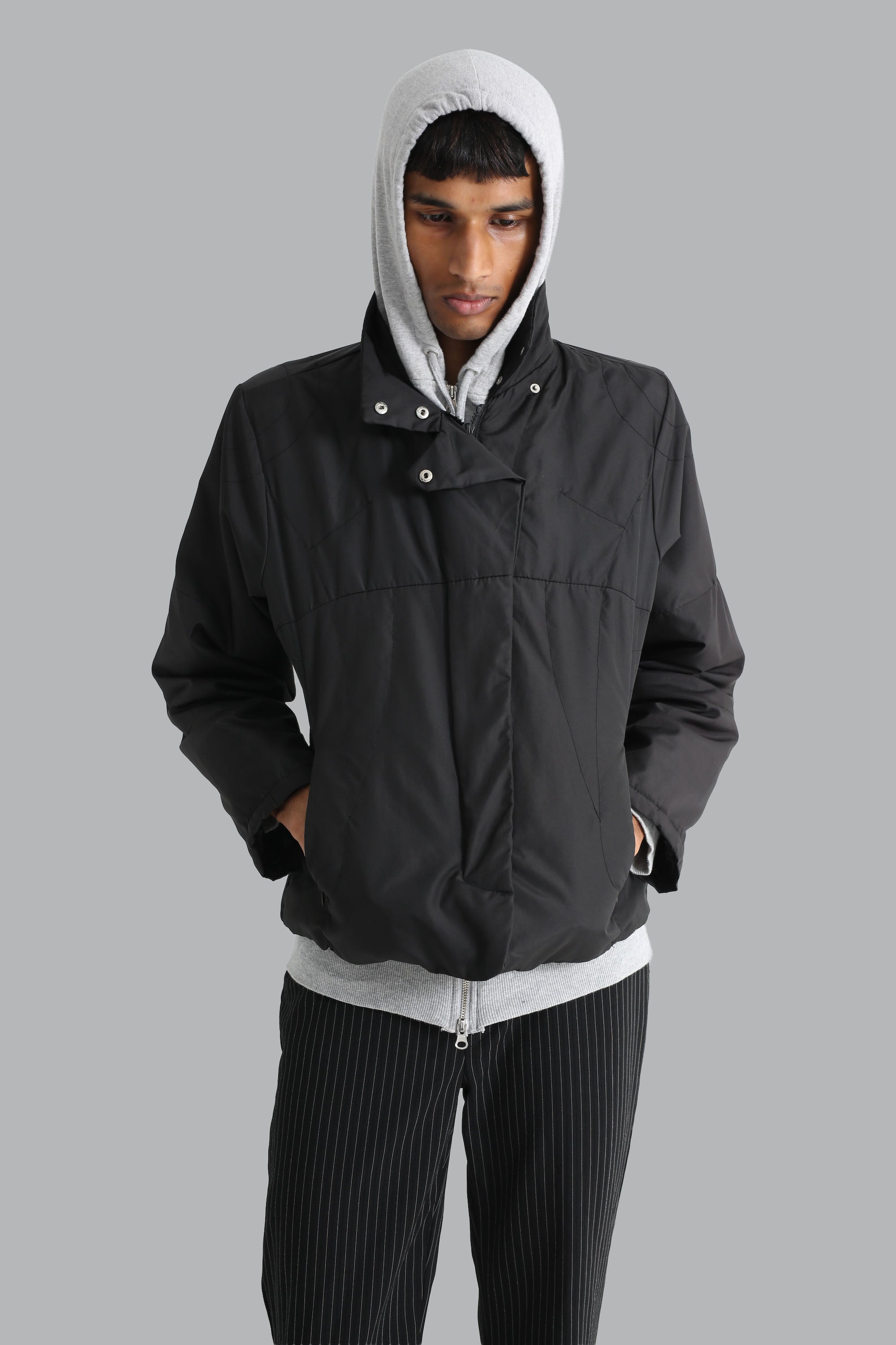sullen tokyo SHORT DRIZZLER JACKET ブラック sullen tokyo SHORT DRIZZLER JACKET ブラック