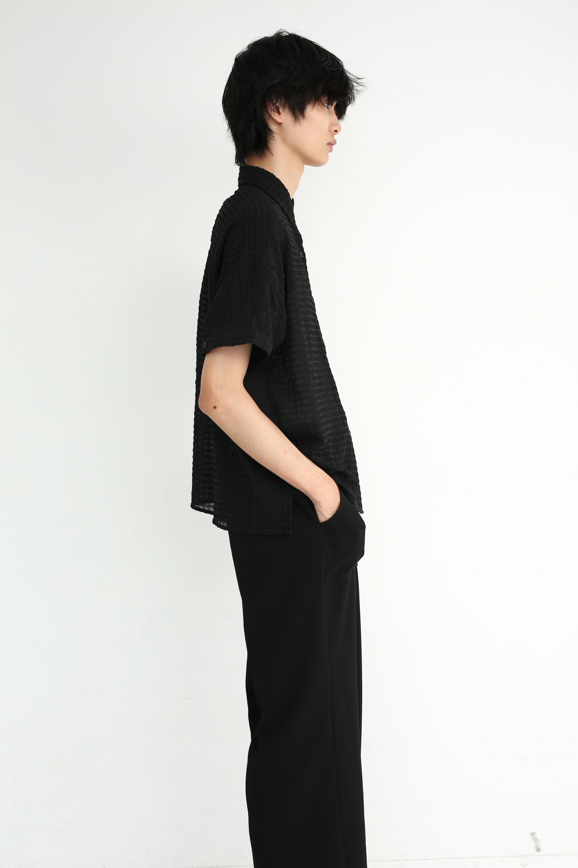 BLACK SHEER SHIRT – SULLEN TOKYO