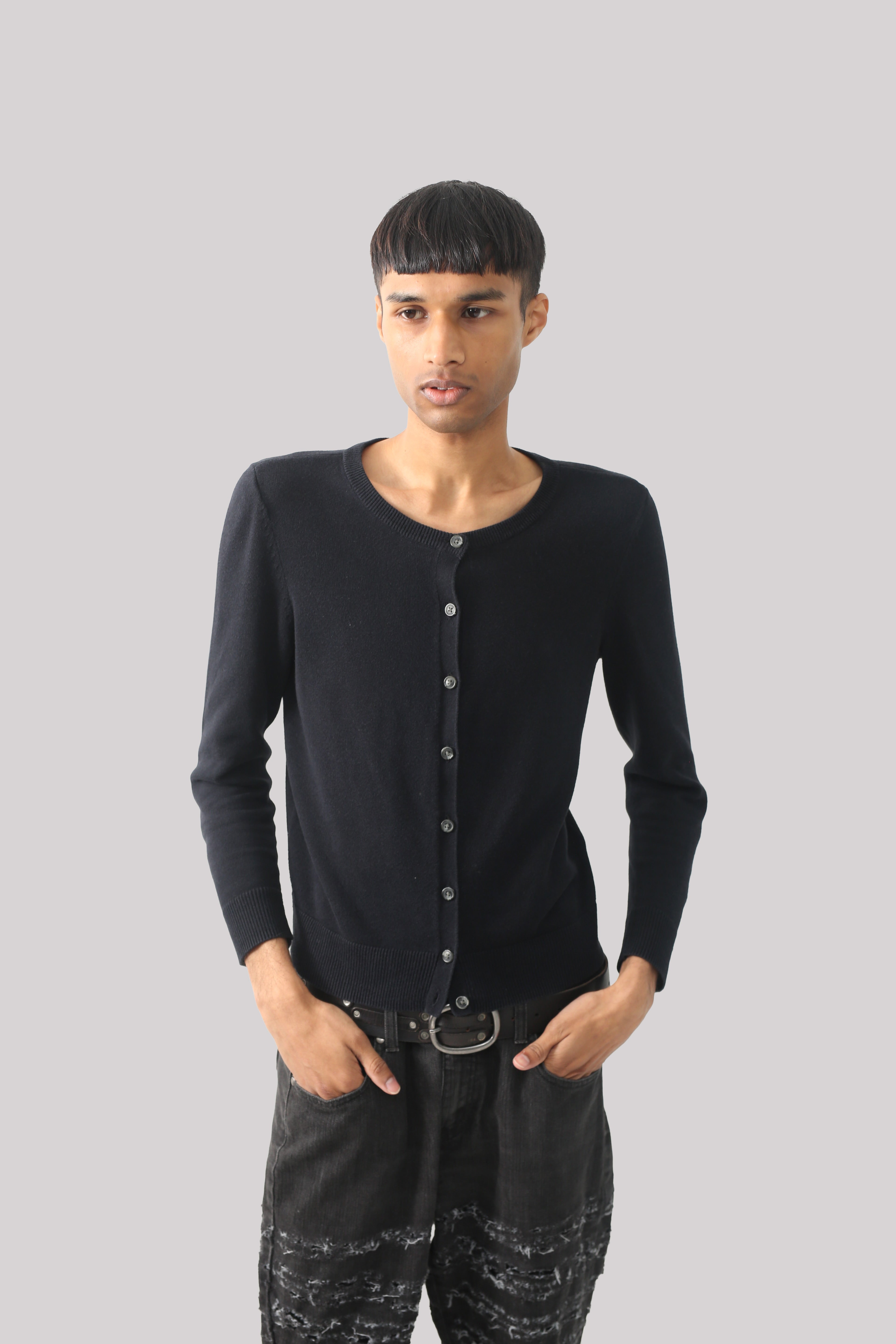 CREW NECK KNIT CARDIGAN – SULLEN TOKYO