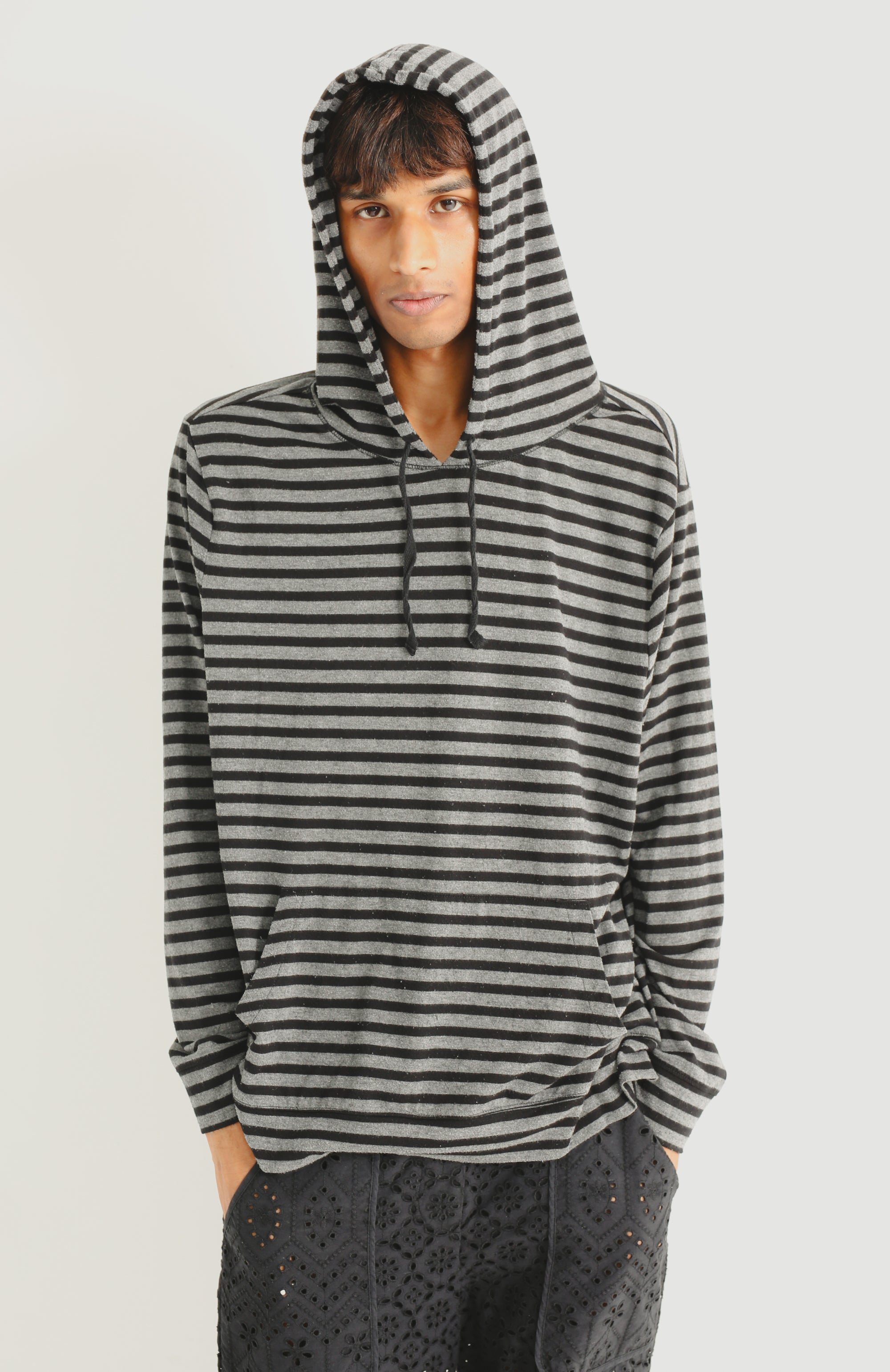 BORDED KNIT HOODIE – SULLEN TOKYO
