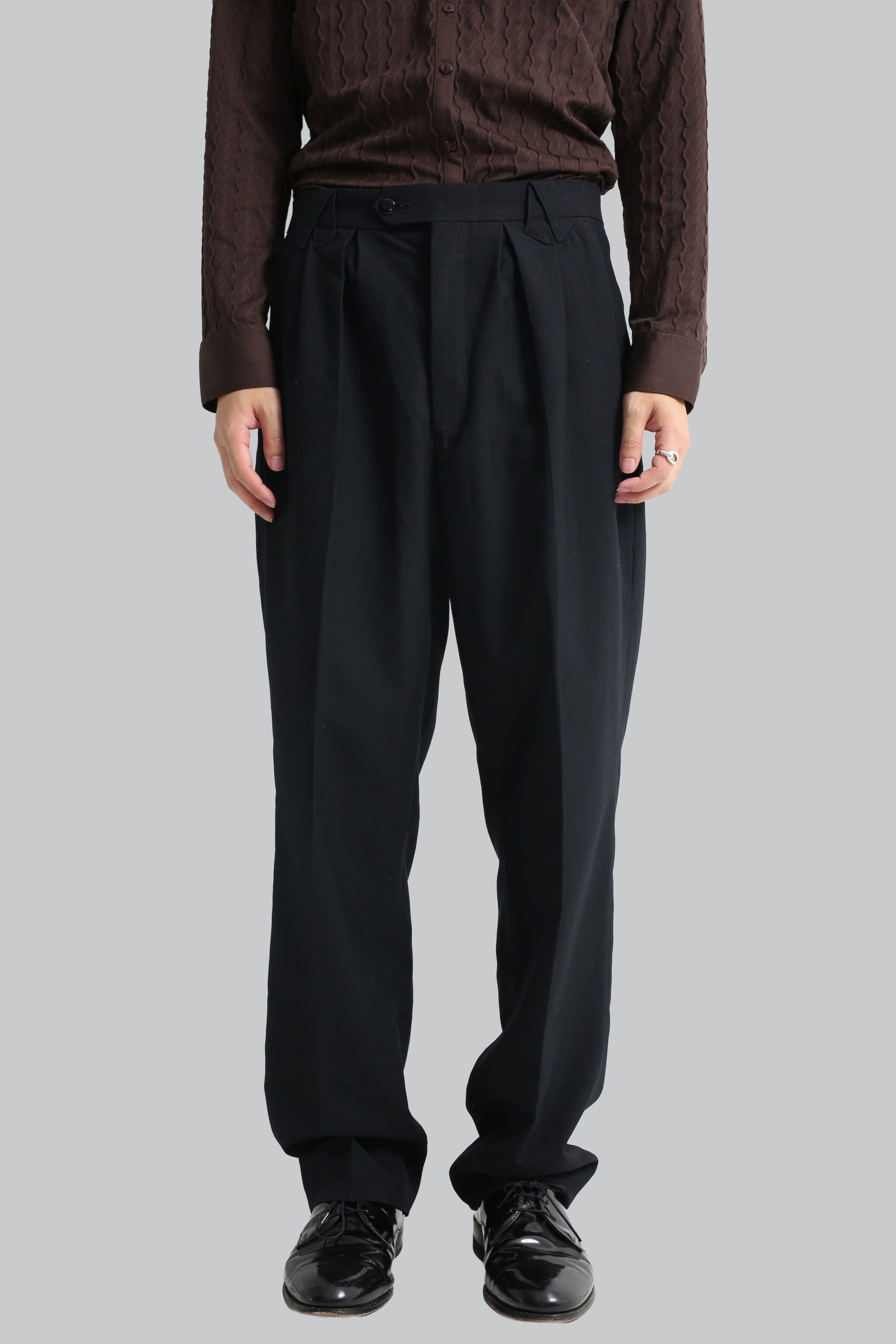 パンツ wide tuck stripe slacks sullen パンツ wide tuck stripe slacks sullen wide tuck stripe