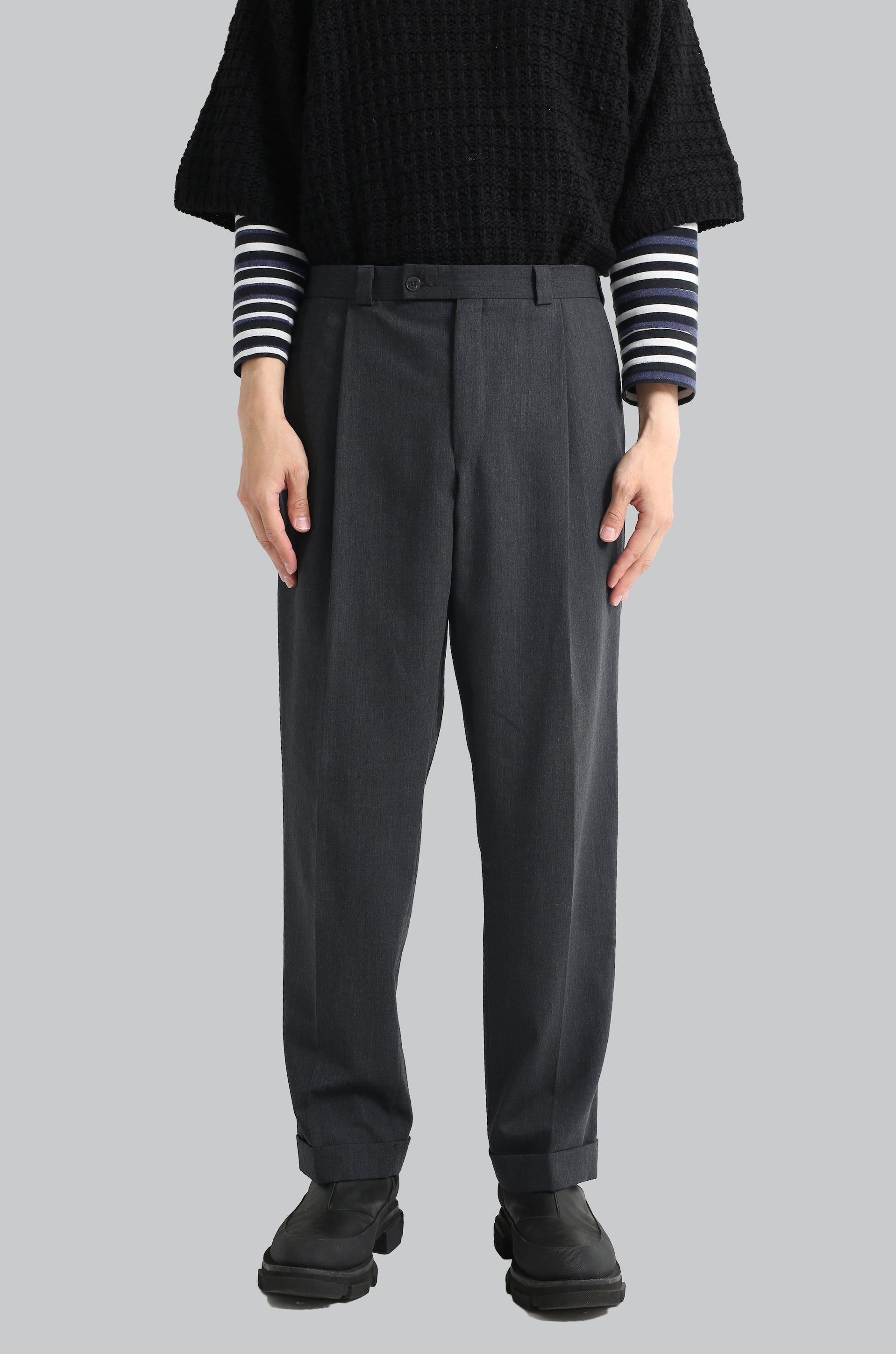 パンツ sullen tokyo wide tuck straight slacks パンツ sullen tokyo wide tuck straight slacks WIDE TROUSERS