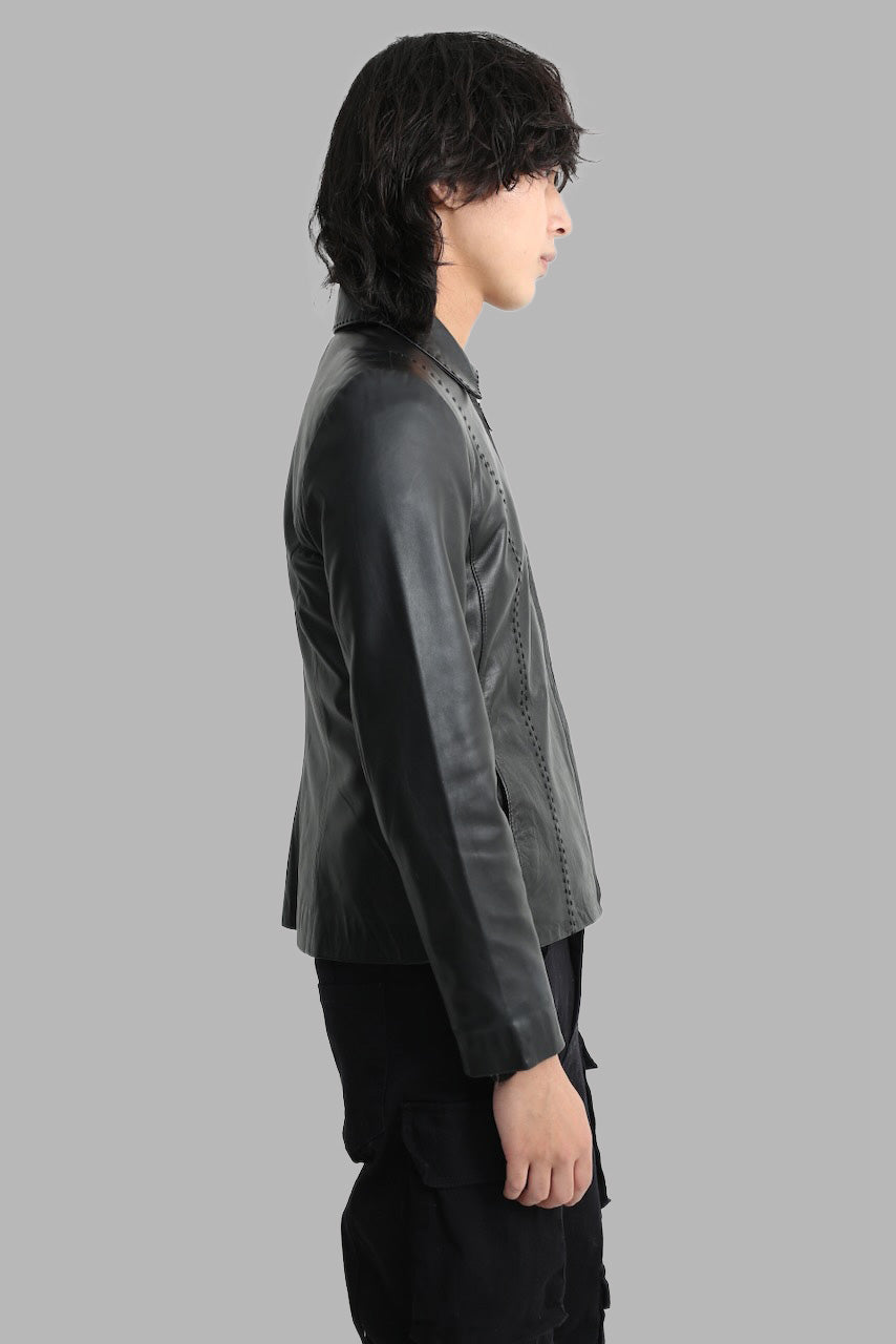 sullen tokyo leather piping down jacket