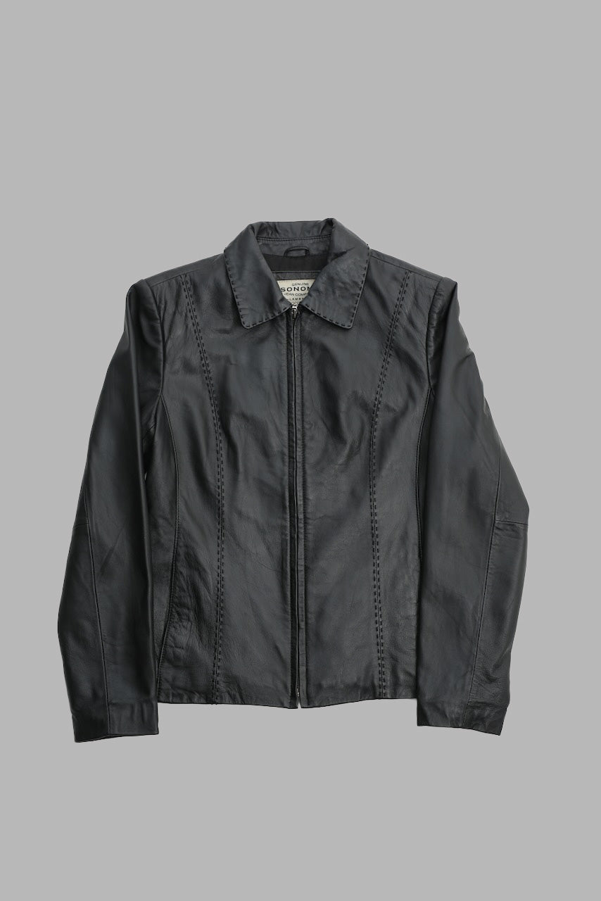 LEATHER SHORT DRIZZLER JACKET – SULLEN TOKYO