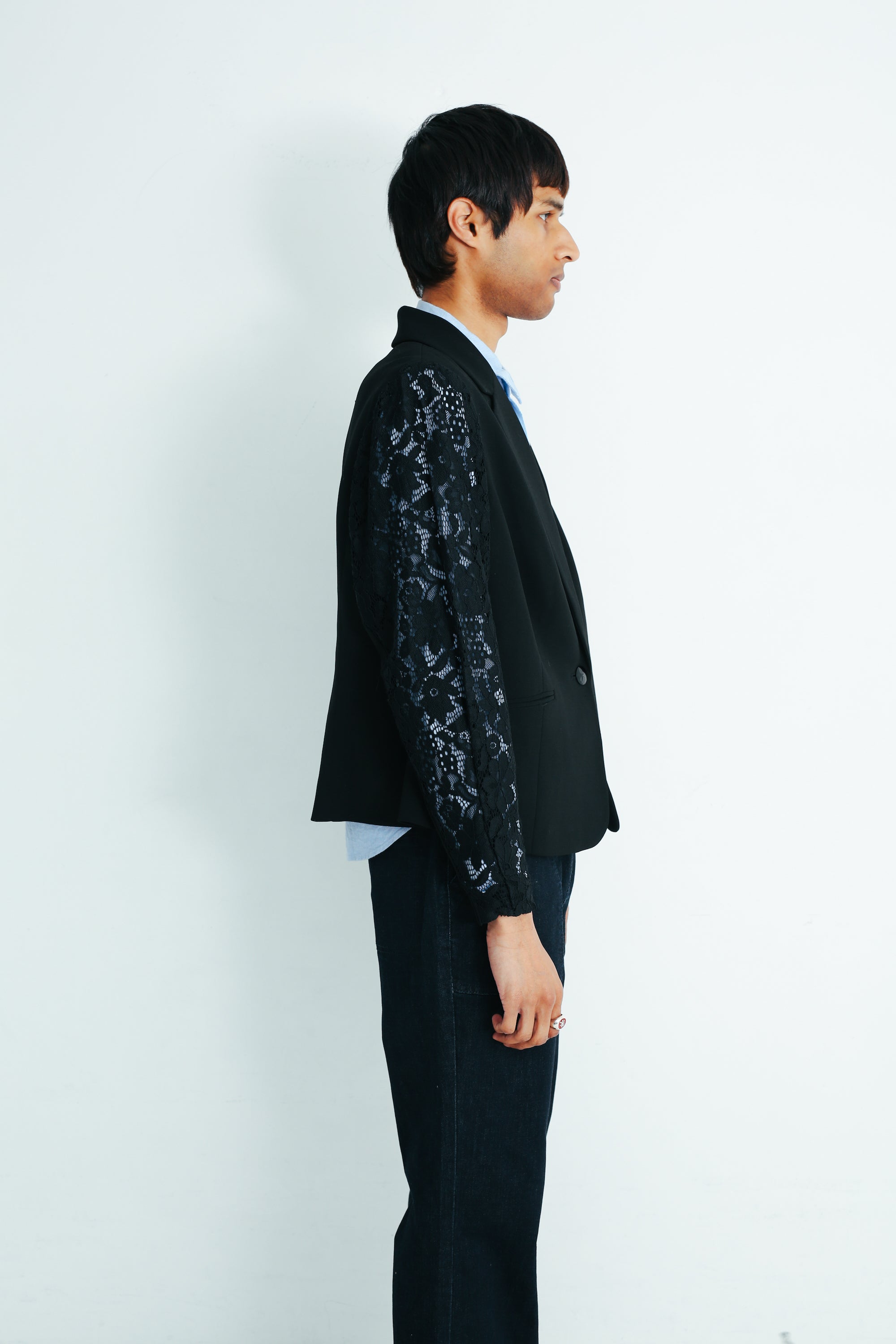 LACE SLEEVE TAILORED JACKET – SULLEN TOKYO