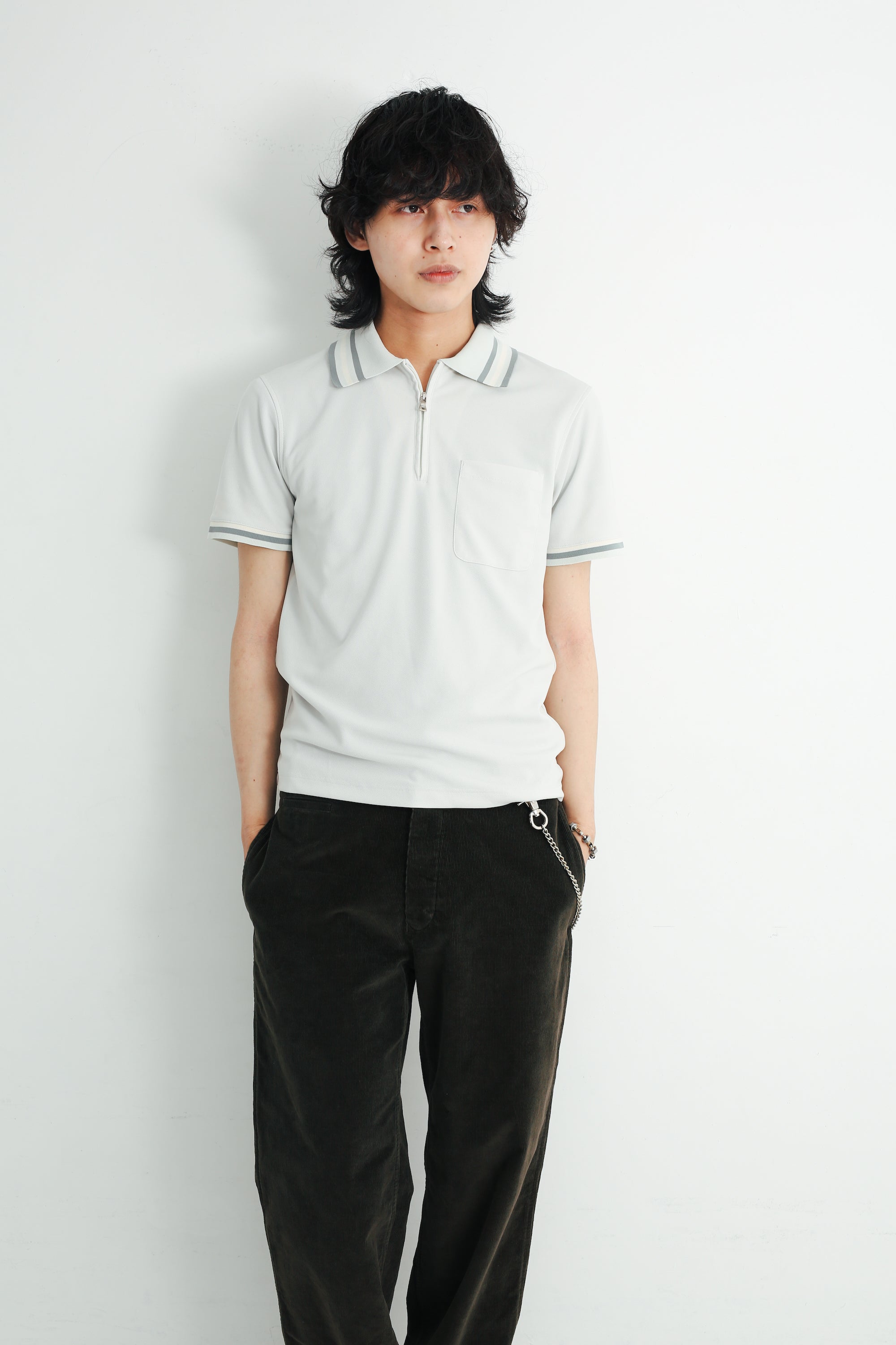 Prada half-zip Wool Polo Shirt | Blue | FARFETCH