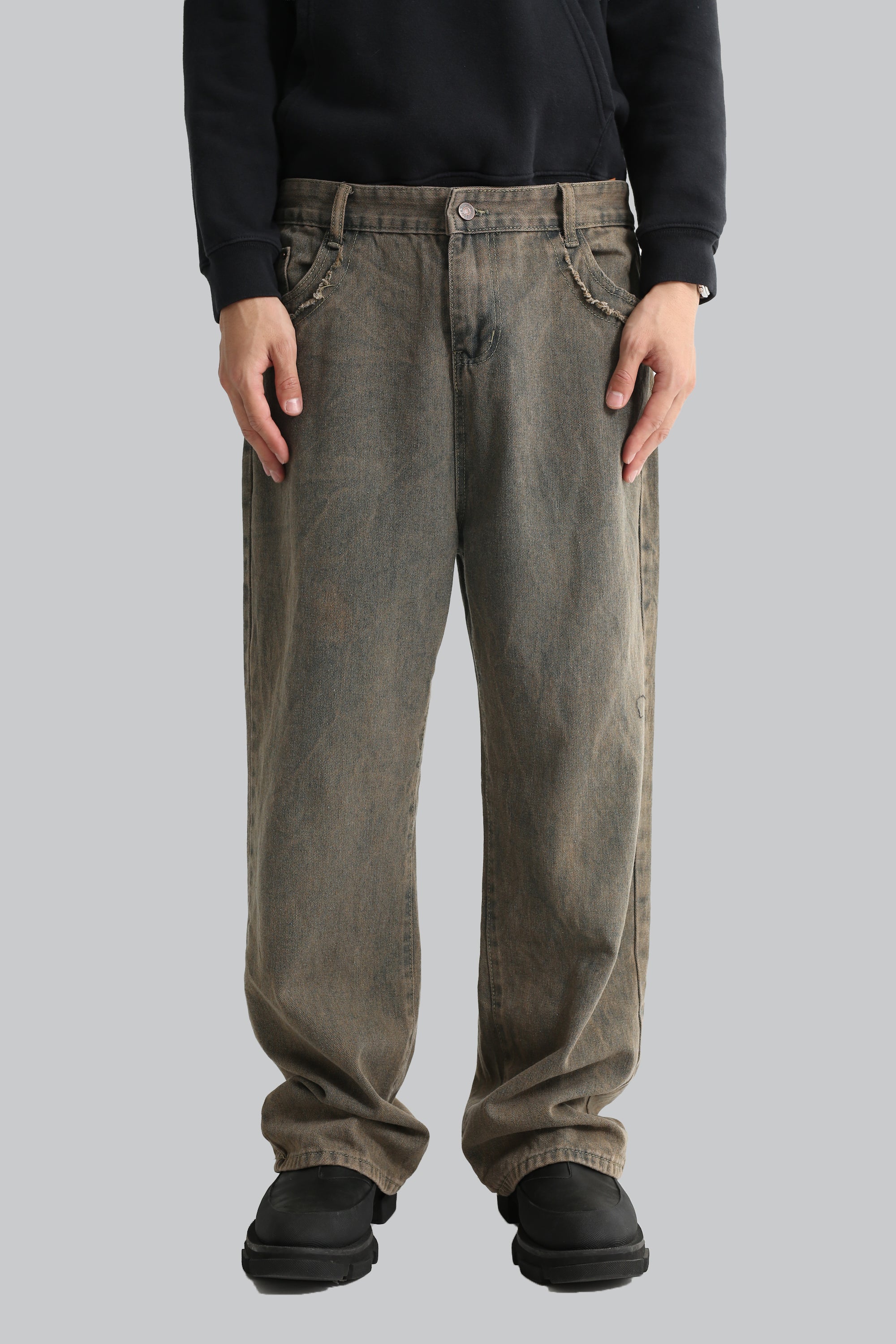 FADED WIDE DENIM PANTS – SULLEN TOKYO