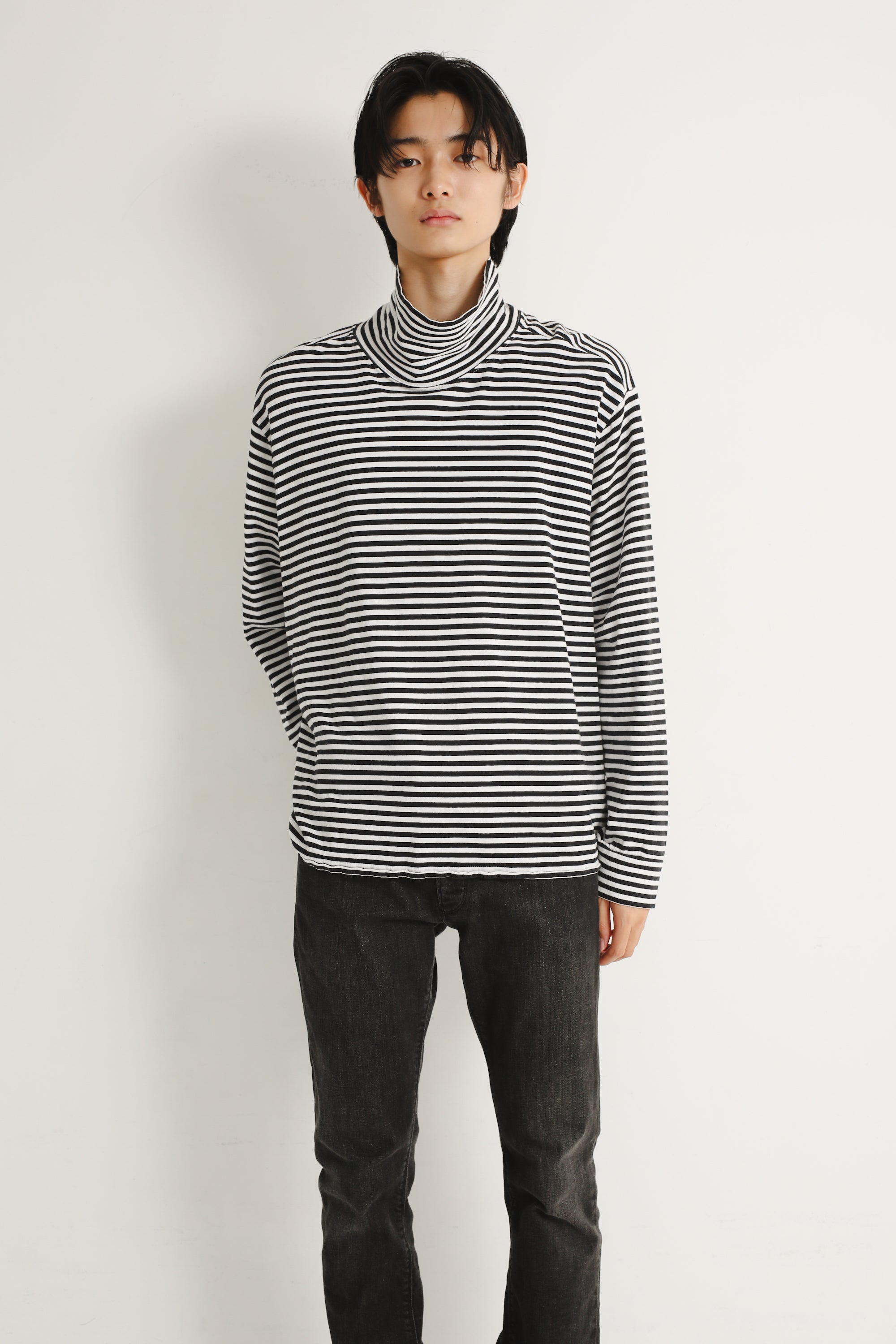 トップス sullen tokyo/v-neck knit BORDER TURTLE NECK TOP – SULLEN TOKYO
