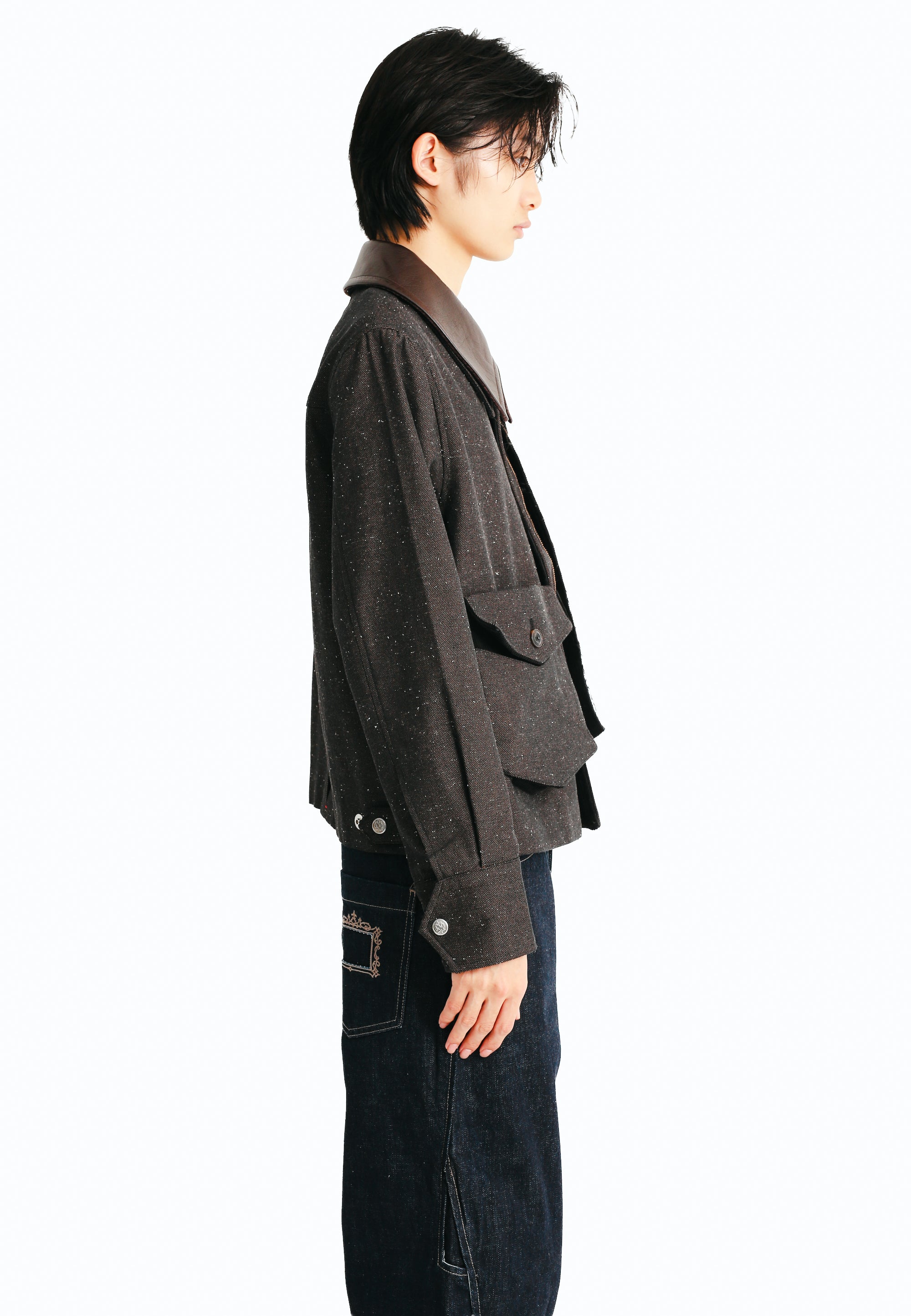 PEELD OFF JACKET - BROWN – SULLEN TOKYO