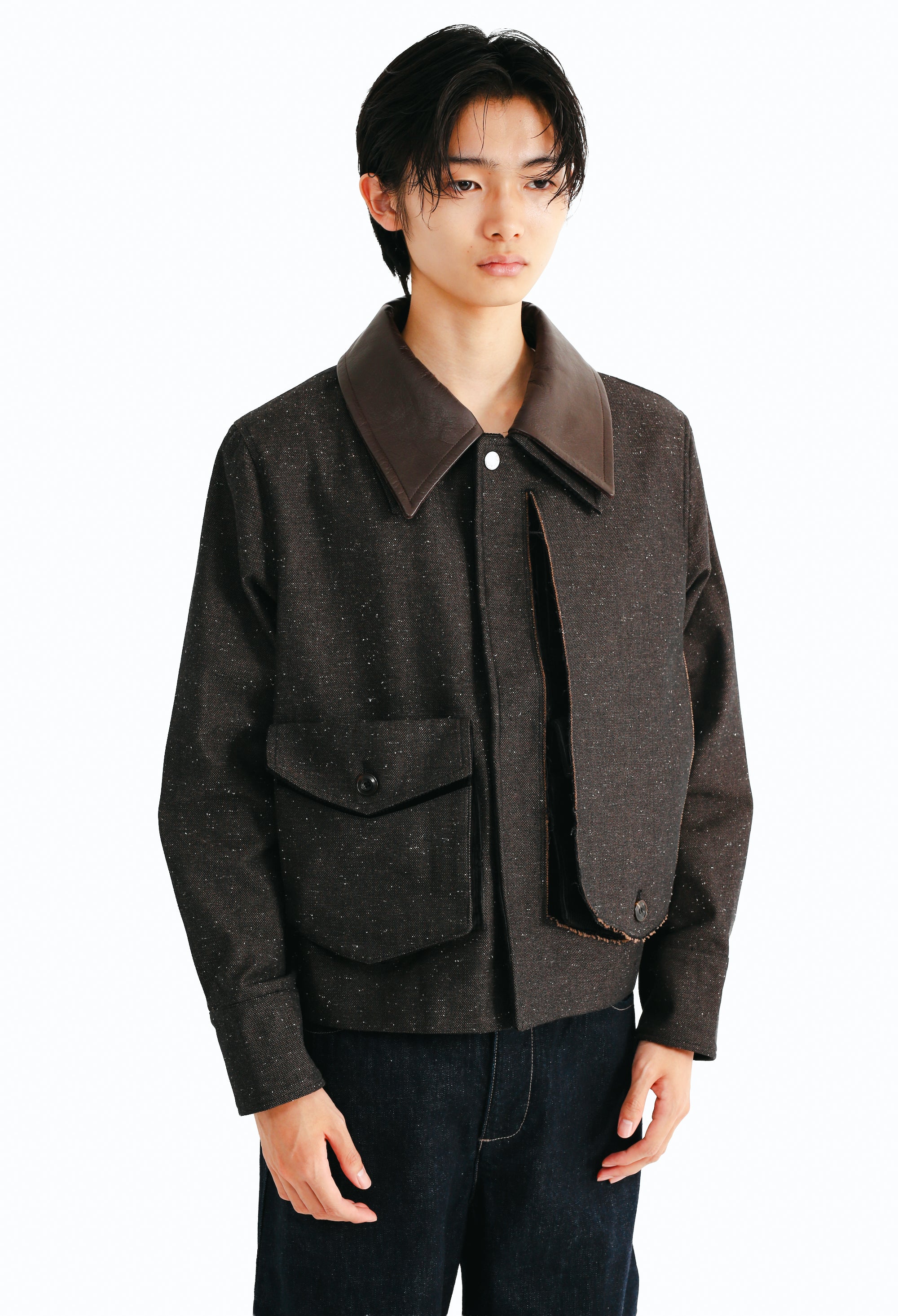 PEELD OFF JACKET - BROWN – SULLEN TOKYO