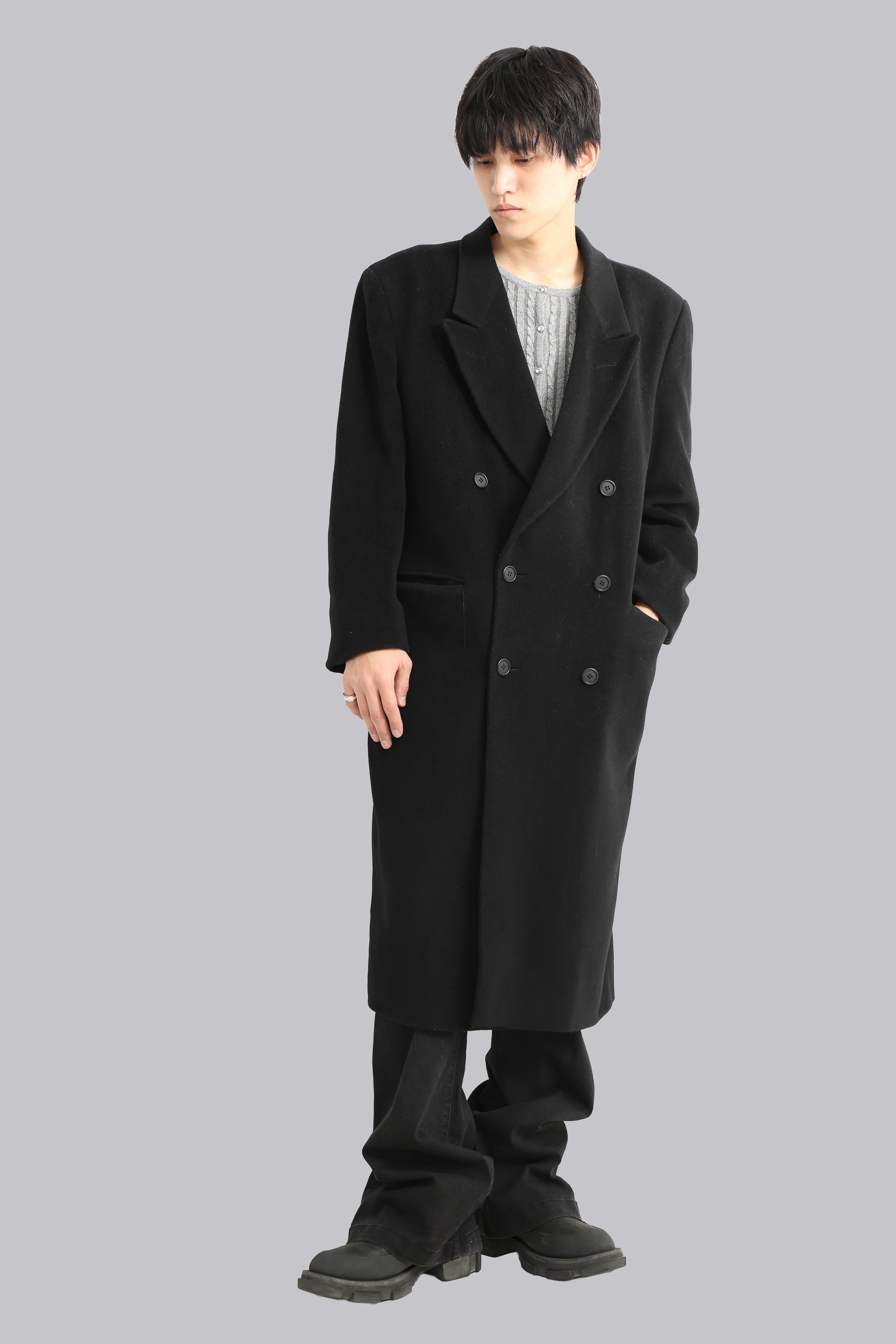ジャケット・アウター louis feraud super long coat sullen louis feraud super long coat sullen
