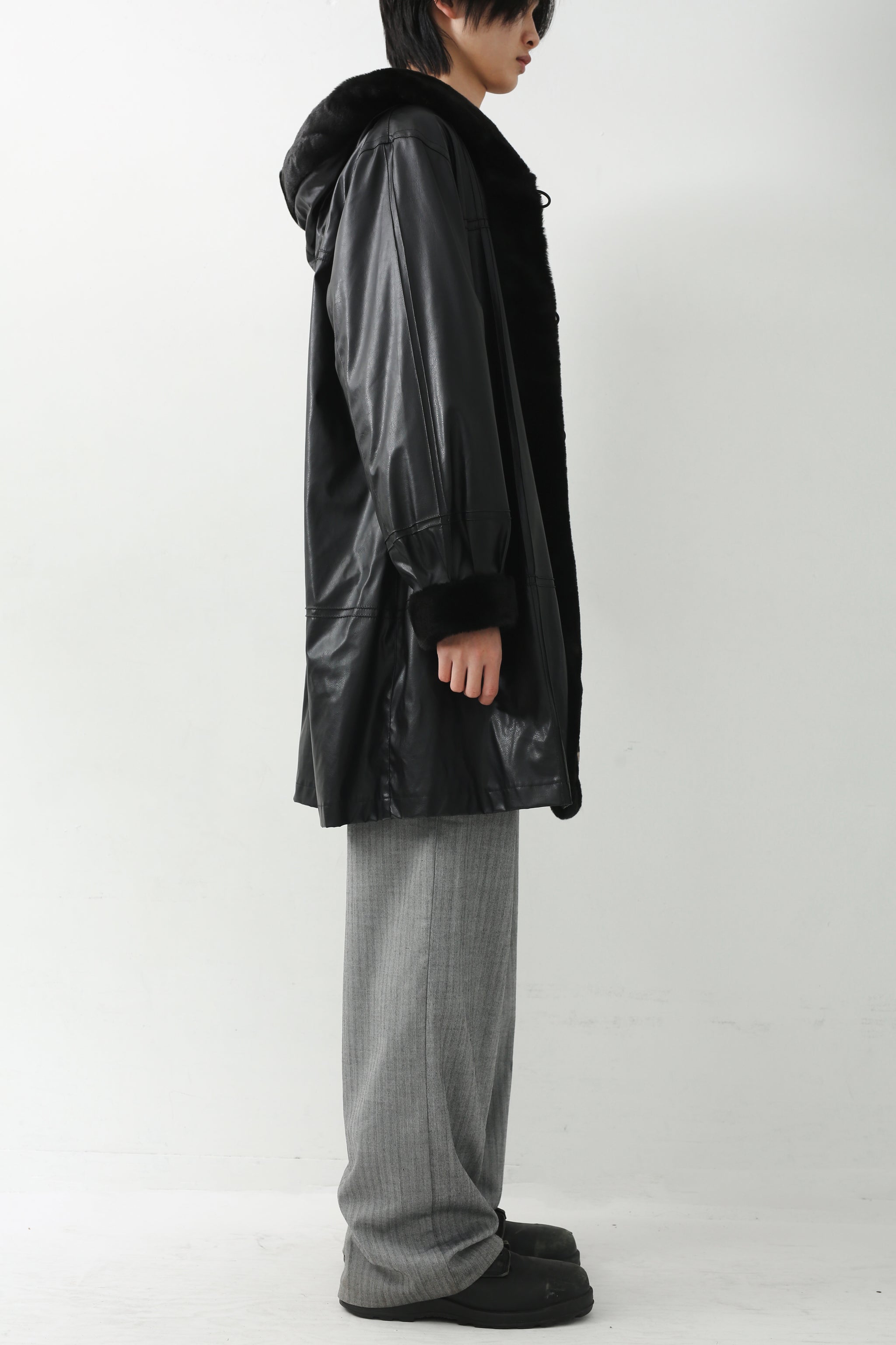 FAUX LEATHER FUR COAT – SULLEN TOKYO