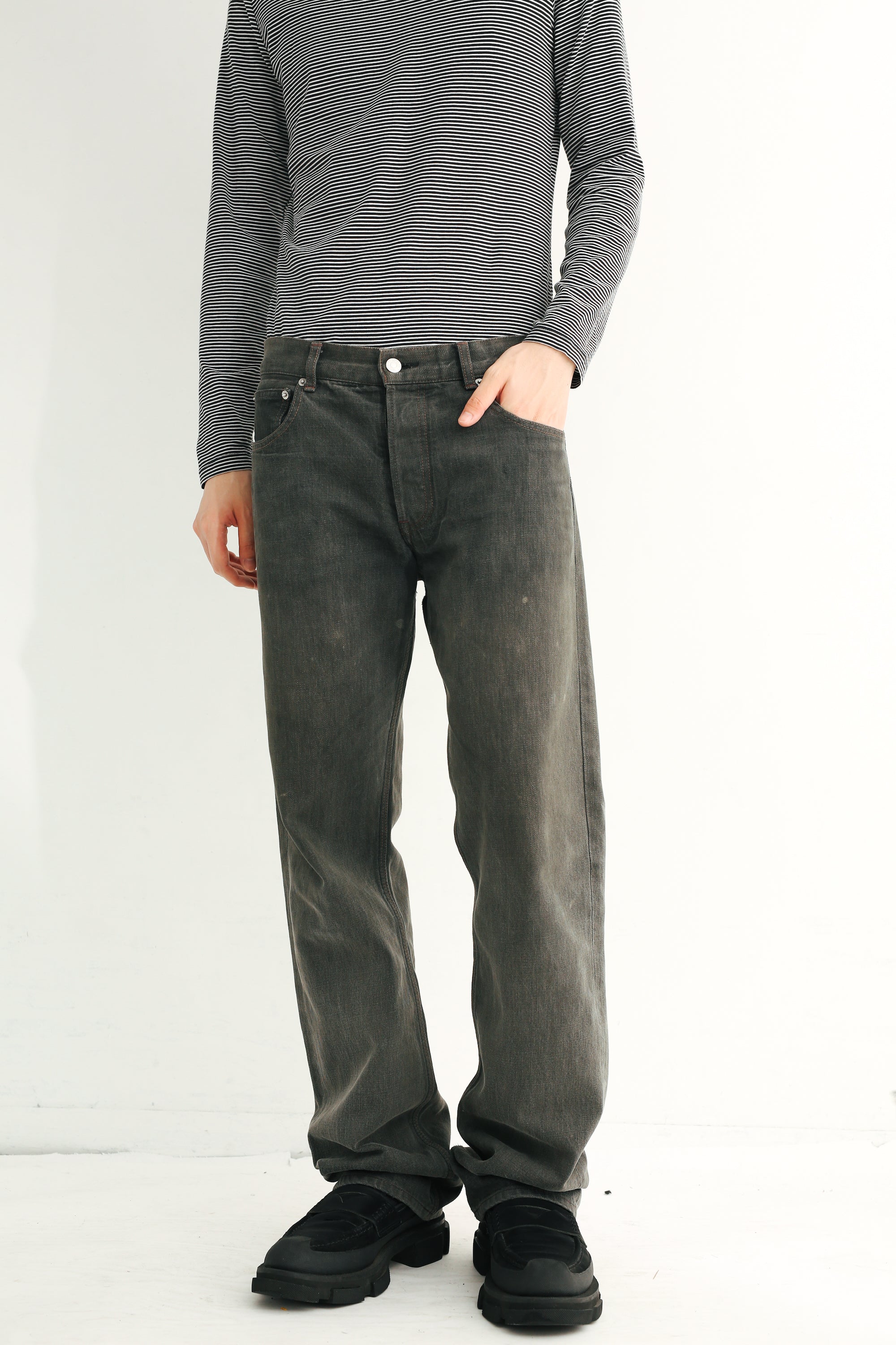 パンツ Black FLARE SLACKS sullen sullen DEAD STOCK