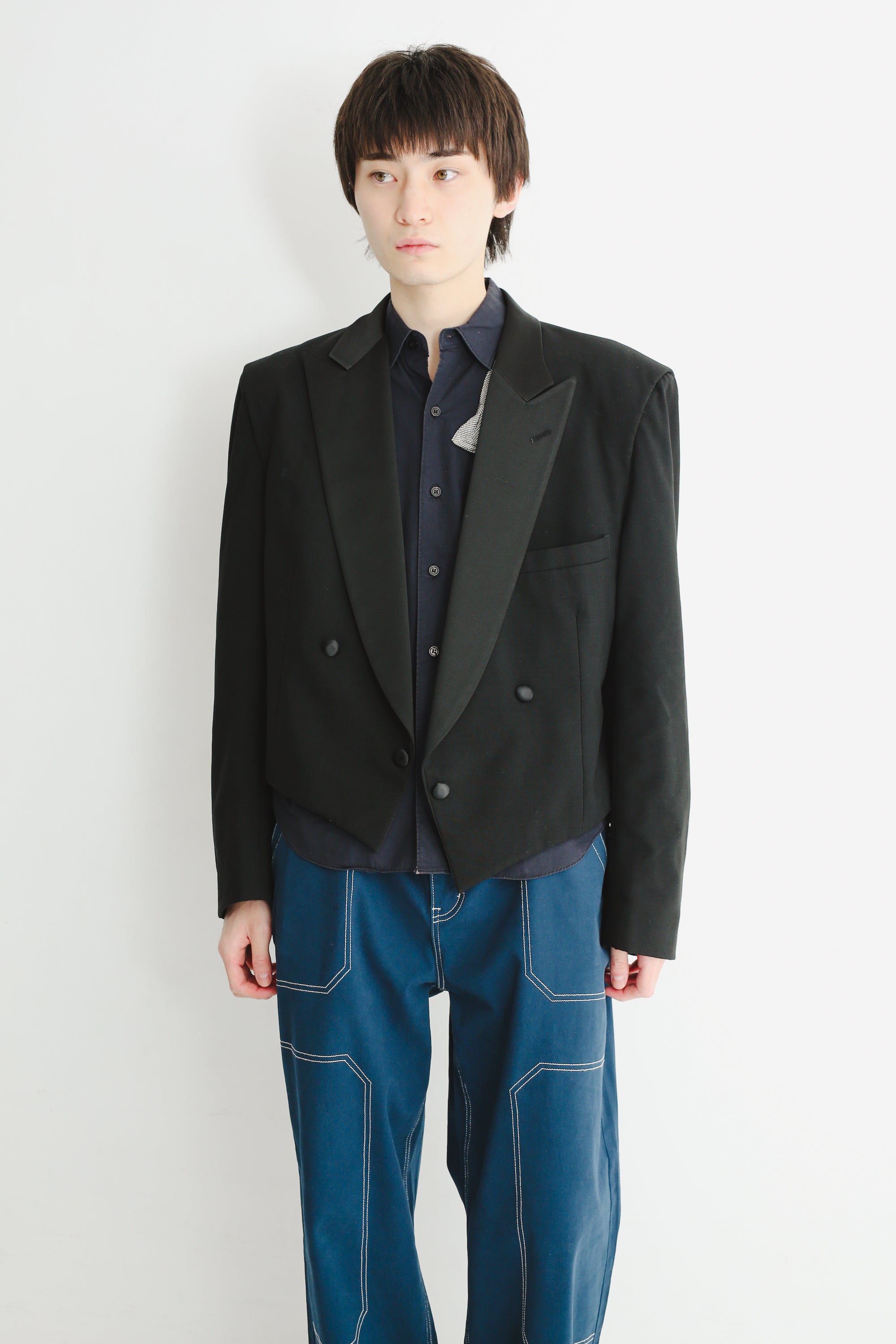 90's SHORT DOUBLE TAILORED JACKET – SULLEN TOKYO