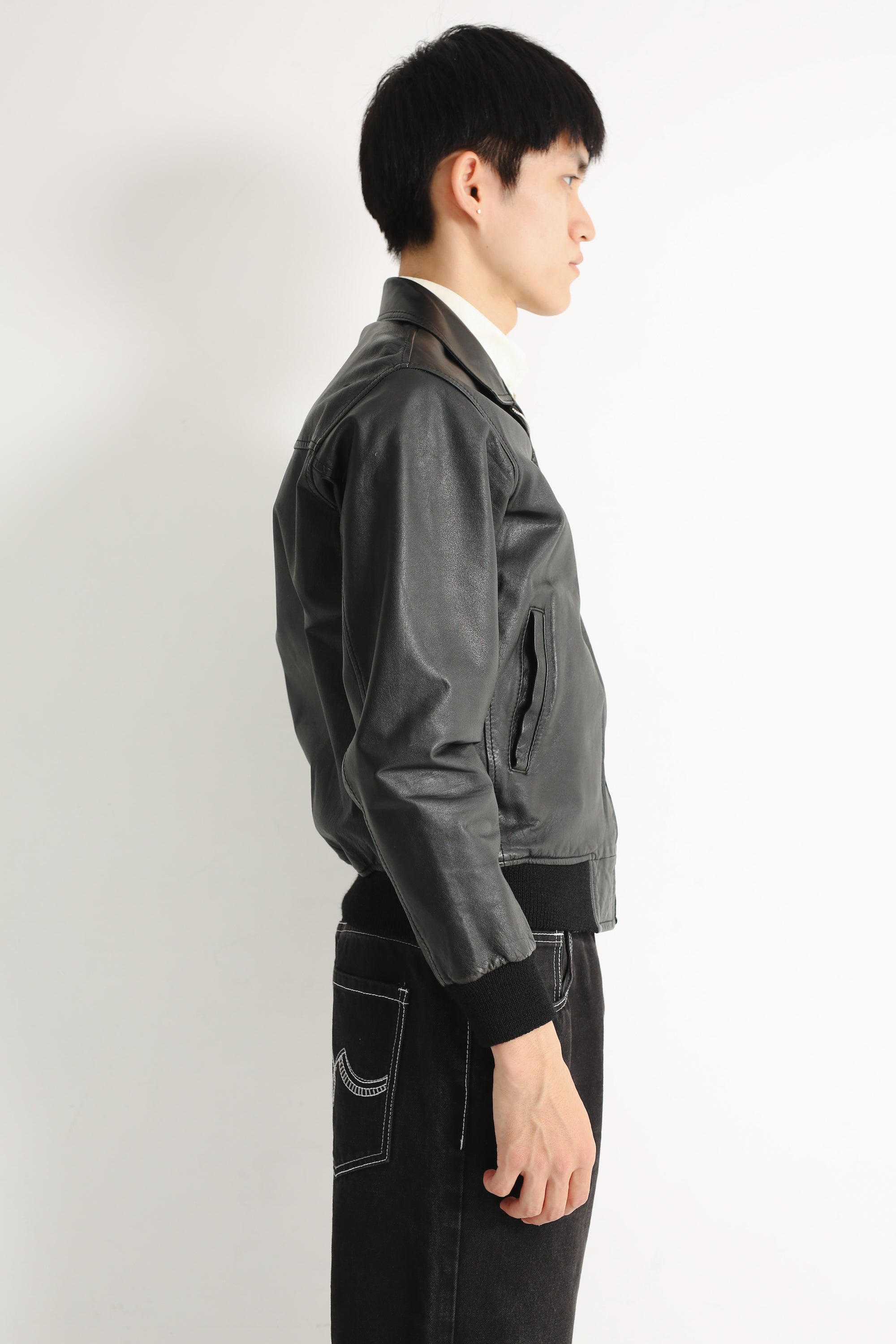 sullen tokyo drizzler leather jacket 黒 LEATHER DRIZZLER JACKET – SULLEN TOKYO
