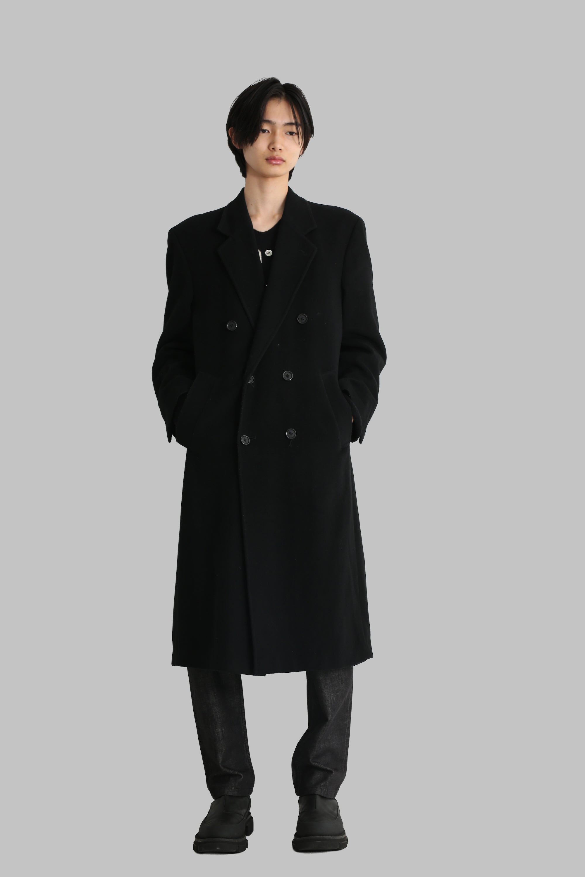 WOOL DOUBLE CHESTERFIELD LONG COAT – SULLEN TOKYO