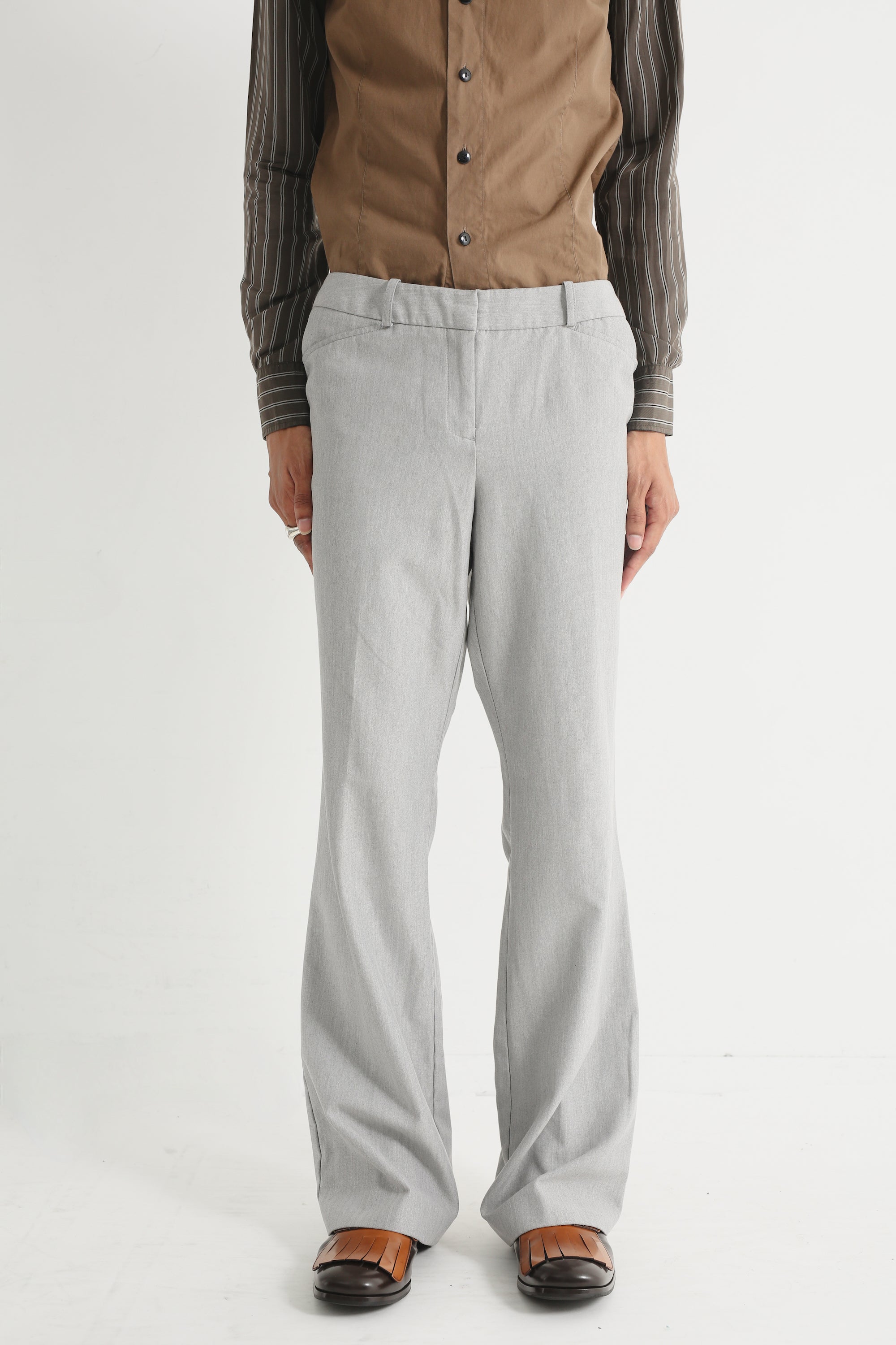 SULLEN TOKYO フレアスラックス vintage GREY FLARE TROUSERS – SULLEN TOKYO