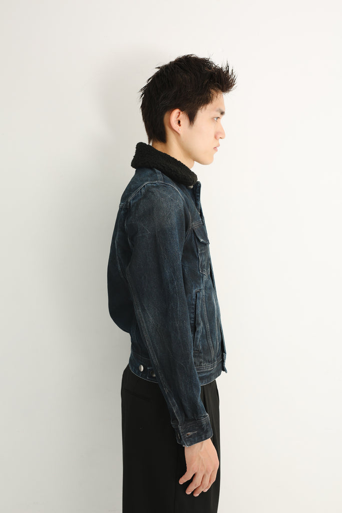 Hype Kyoto デニムジャケット sullen tokyo Acne Studios - デニムファートリムジャケット - オーバーサイズ