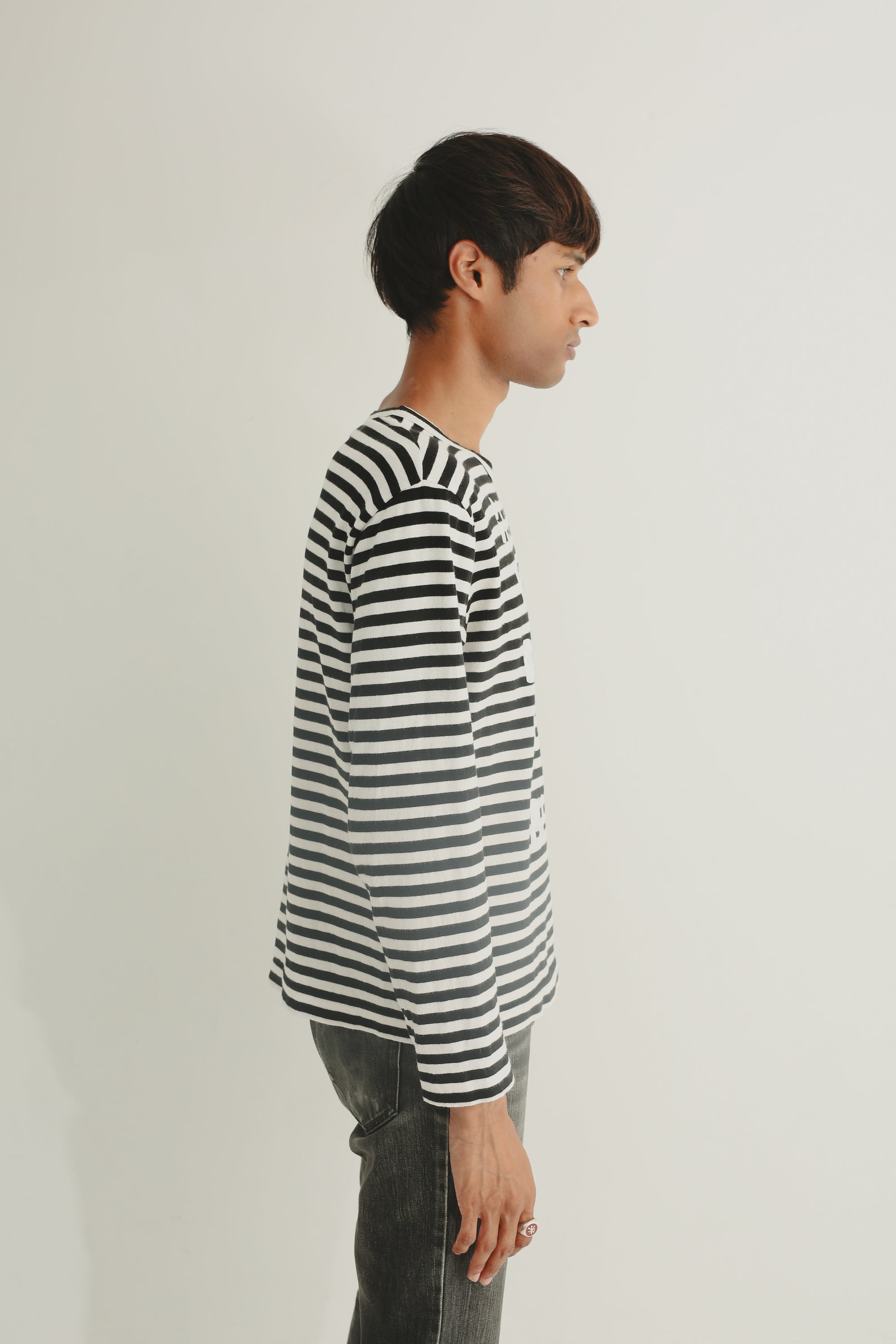 トップス Comme des garcson border long T-shirt COMME DES GARCONS BLACK'' BORDER LONG SLEEVE TEE – SULLEN TOKYO