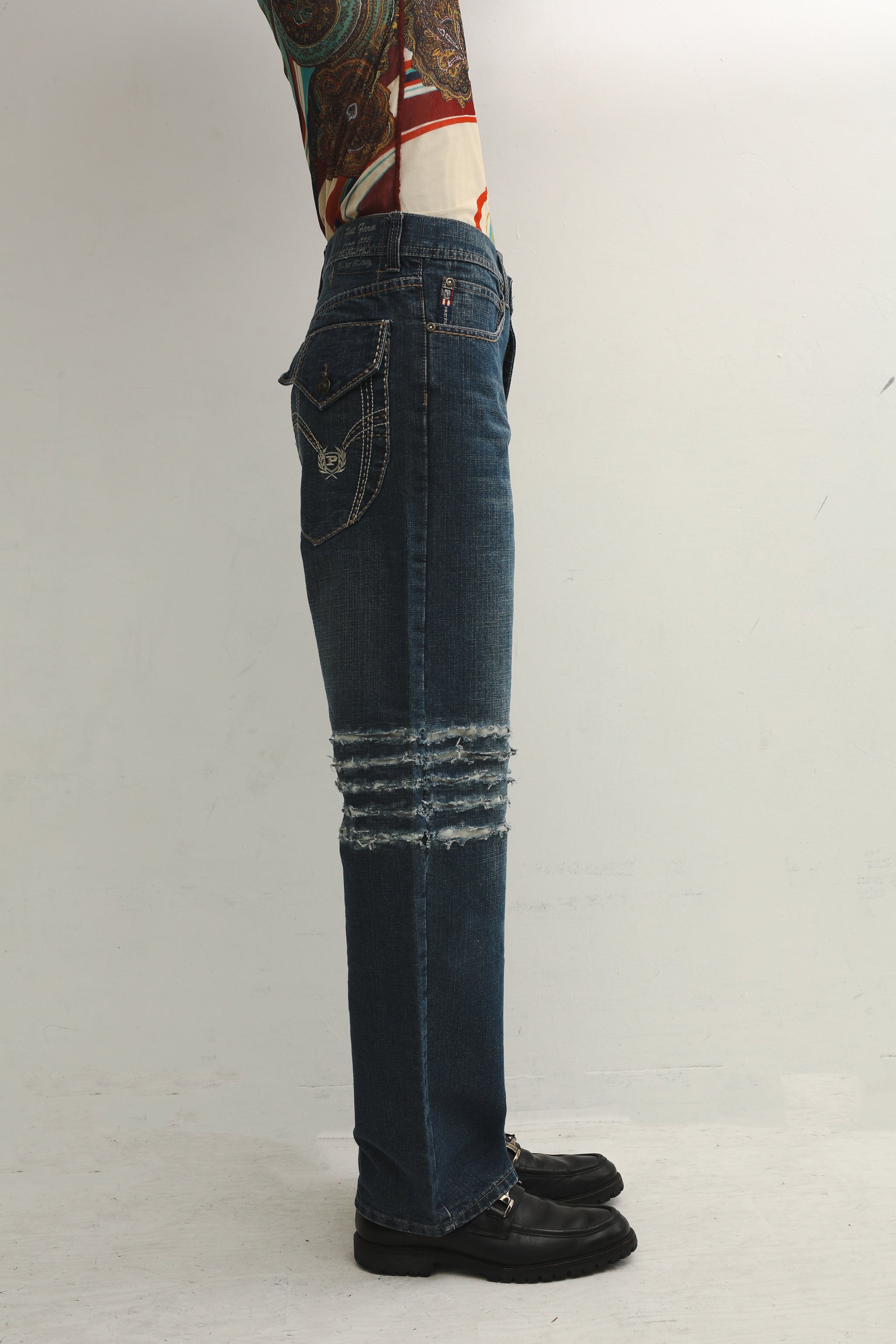 WASHED DAMAGE DENIM PANTS – SULLEN TOKYO