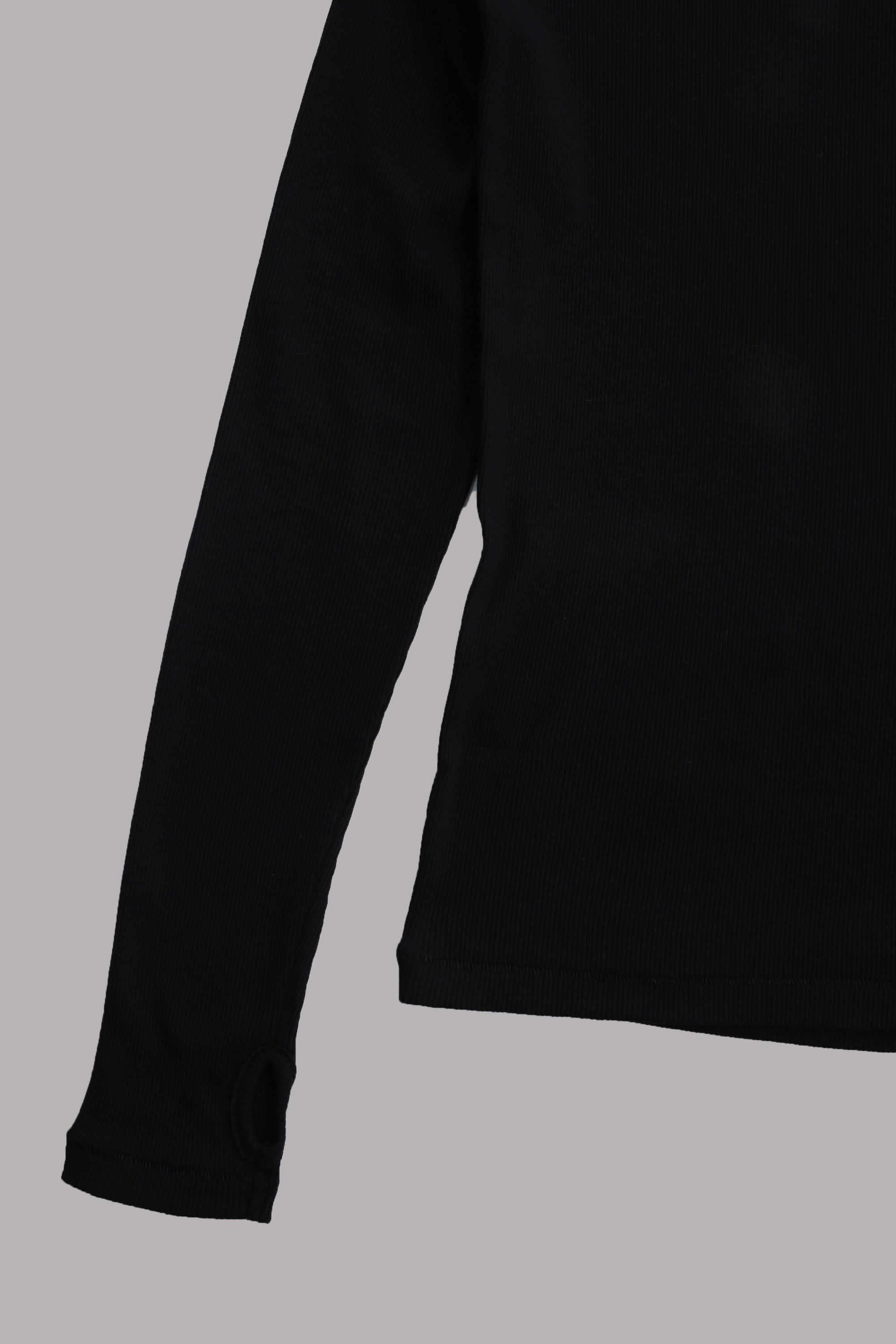 ORI RIBBED LONG SLEEVE TEE - BLACK – SULLEN TOKYO