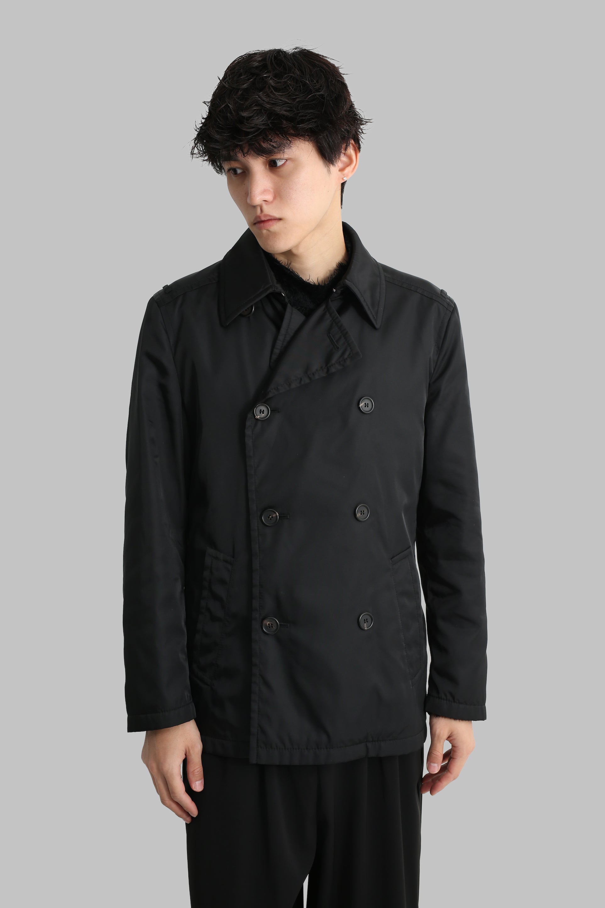 ジャケット・アウター prada short wool jacket archive sullen prada short wool jacket archive sullen メンズ