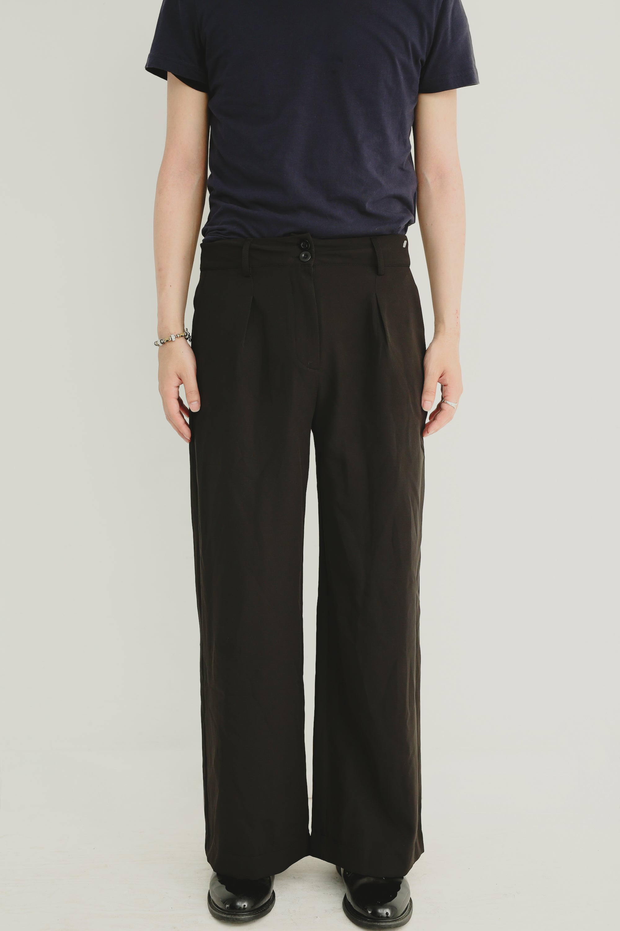 パンツ 00s black mode wide slacks sullen tokyo BLACK WIDE TROUSERS – SULLEN TOKYO