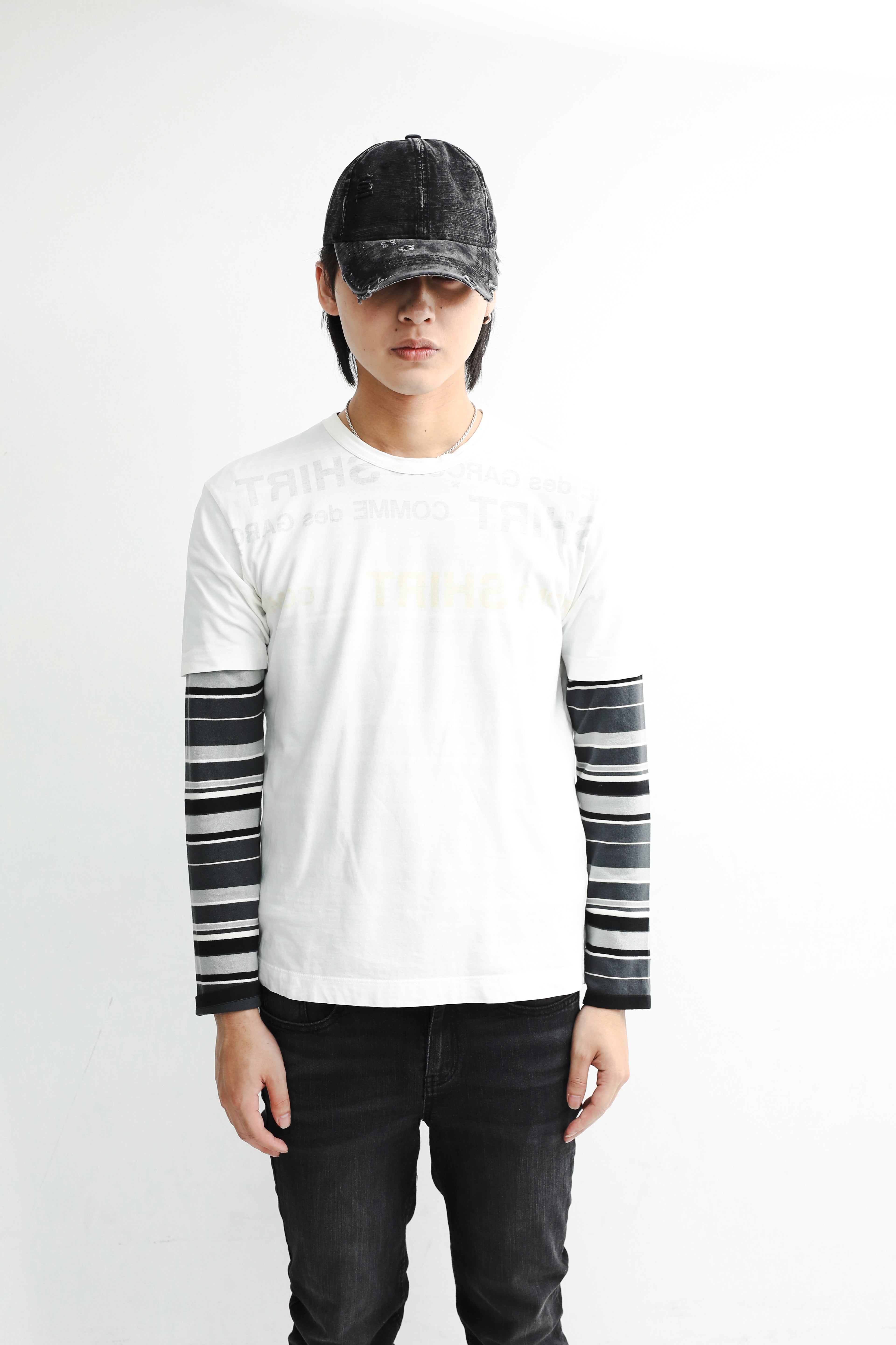 comme des garçon shirt インサイドアウト　tシャツ COMME DES GARCONS SHIRT