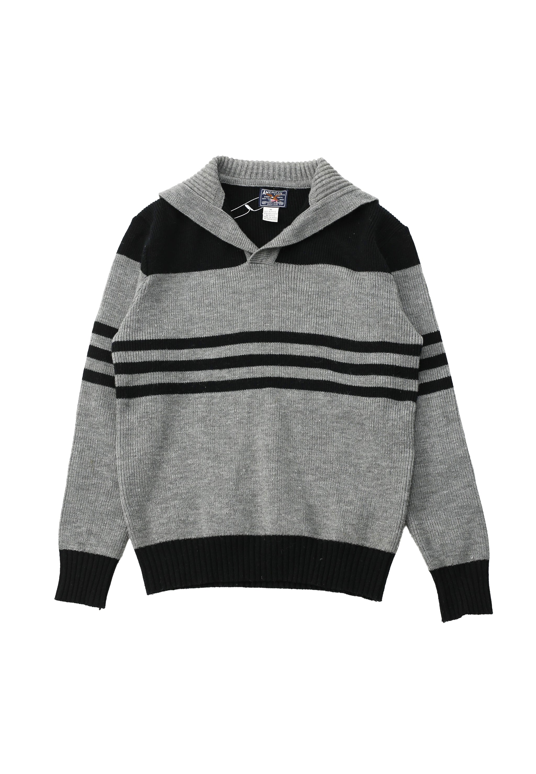 70's BORDER SKIPPER KNIT SWEATER – SULLEN TOKYO
