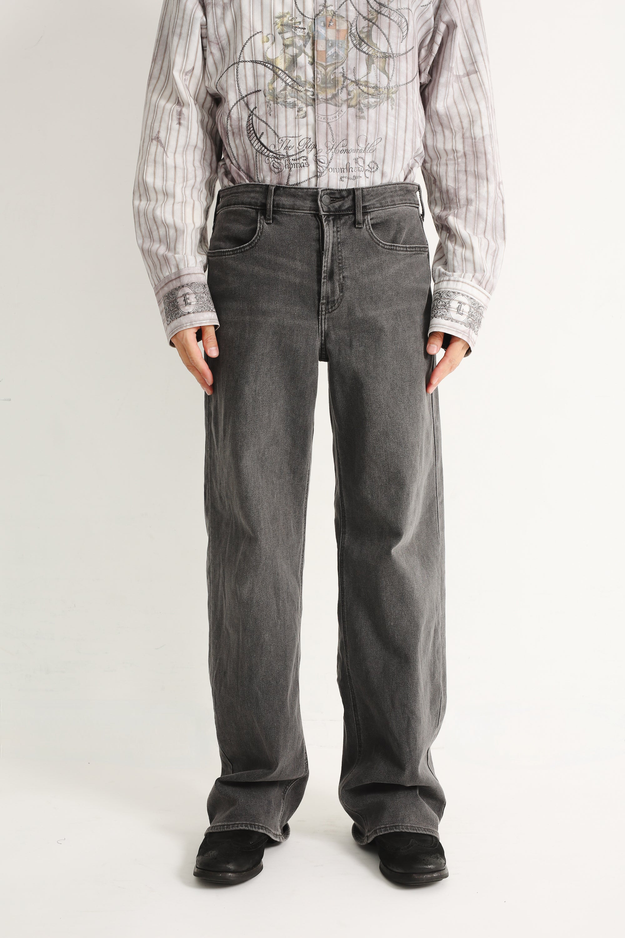 SULLEN wide straight trousers パンツ NYLON WIDE STRAIGHT TROUSERS – SULLEN TOKYO
