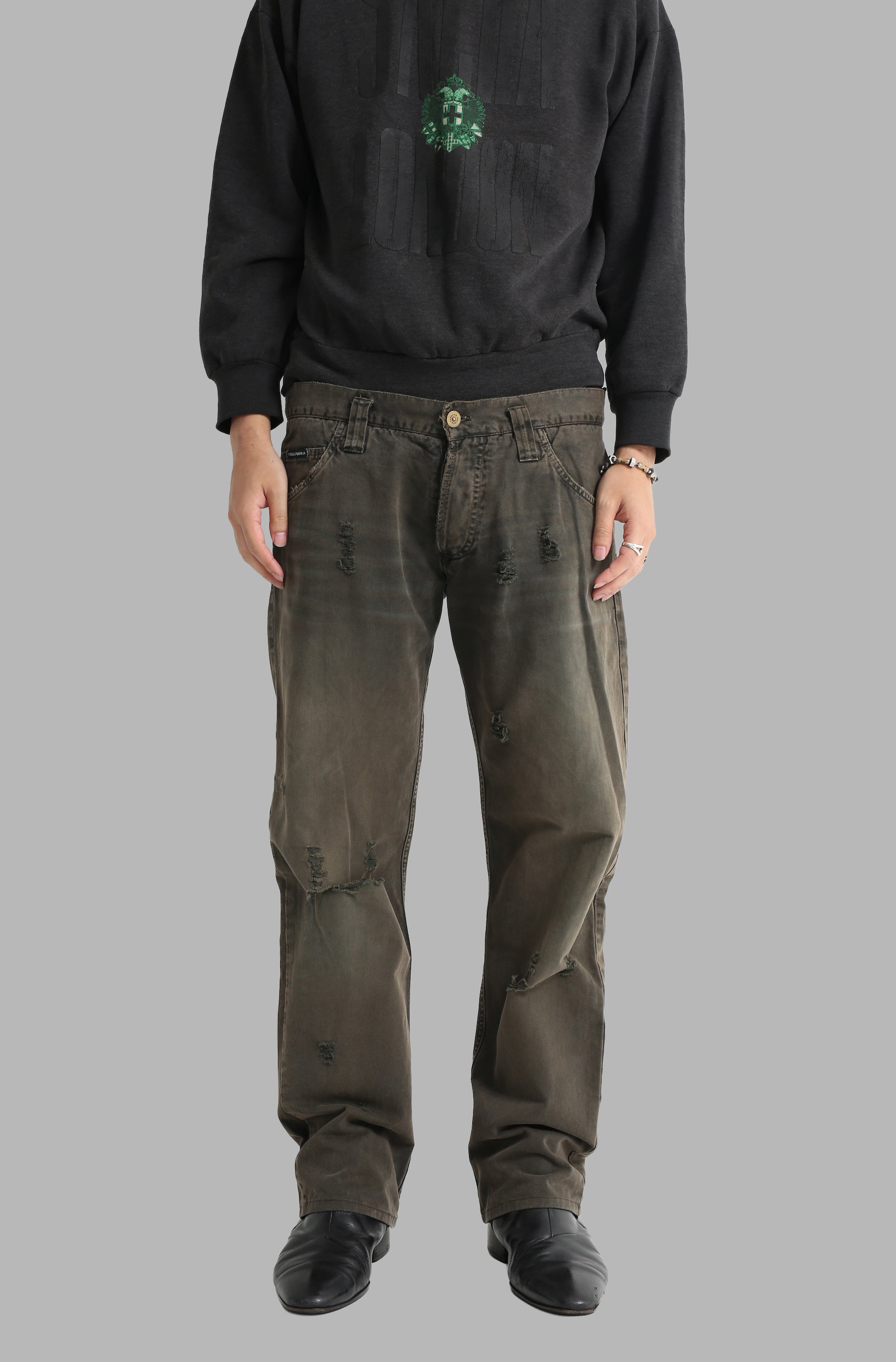 パンツ archive dolce&gabbana grunge denim 00's vintage Dolce&Gabbana デニムパンツ アーカイブ - メルカリ