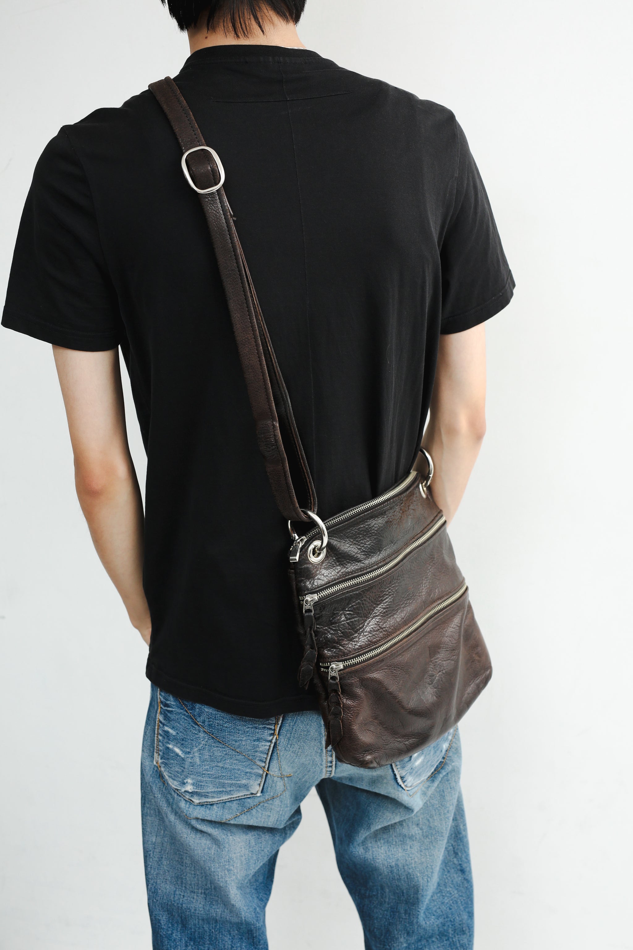 SHOOP sullen ショルダーバッグ ZIPPED LEATHER SHOULDER BAG – SULLEN TOKYO