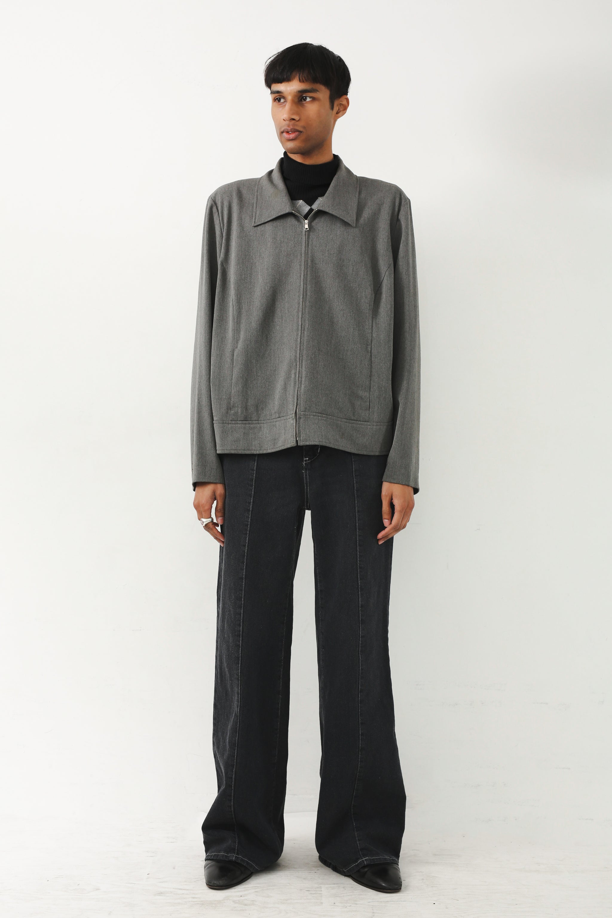 GREY SHORT DRIZZLER JACKET – SULLEN TOKYO