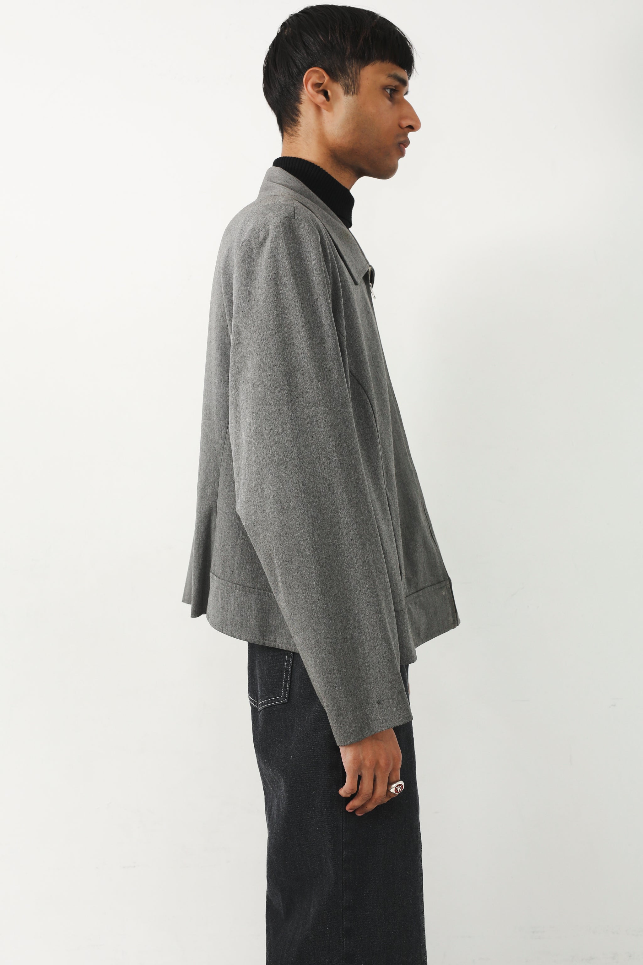 GREY SHORT DRIZZLER JACKET – SULLEN TOKYO