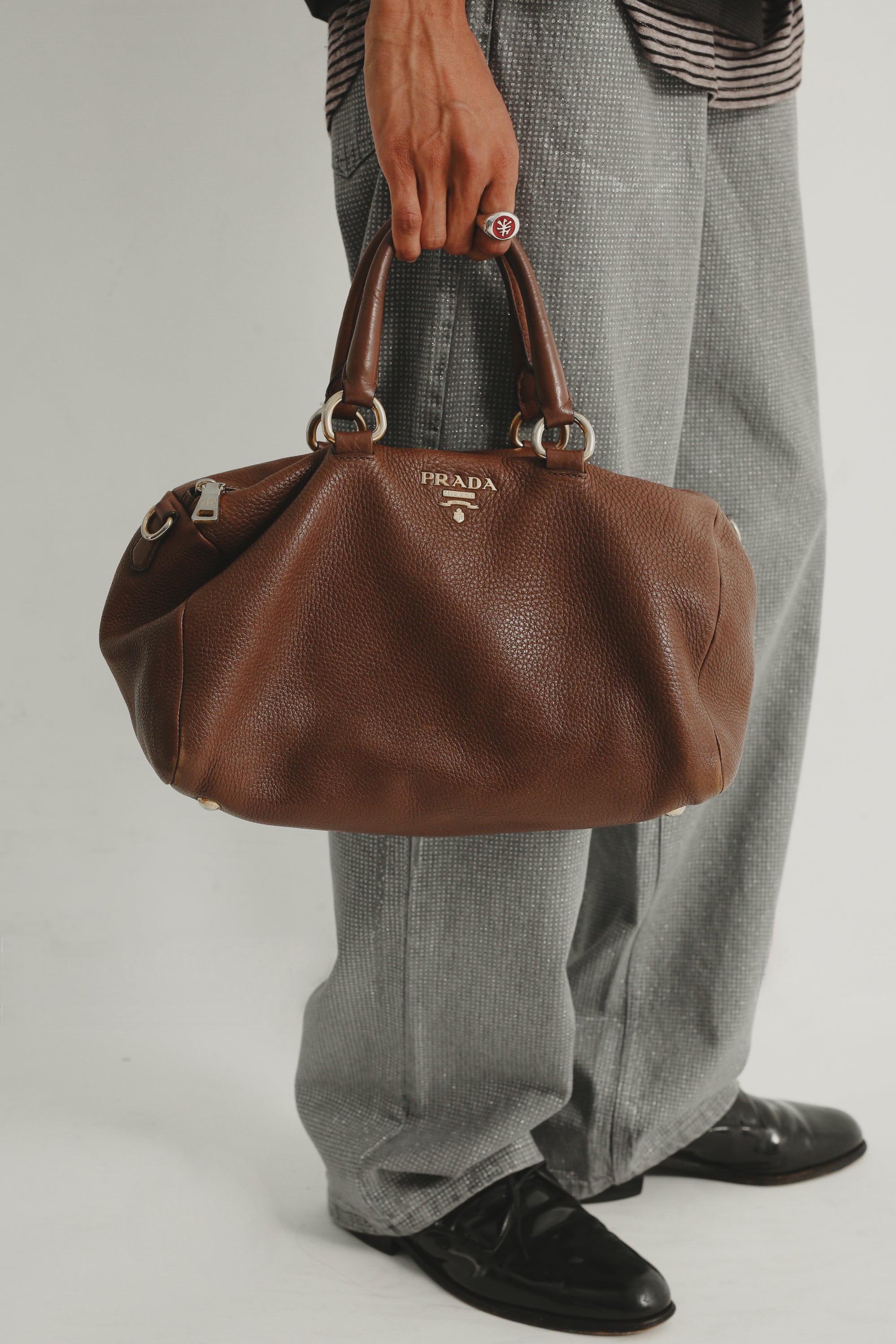 バッグ 90s PRADA Archive Leather Boston Bag PRADA'' LEATHER BOSTON BAG – SULLEN TOKYO