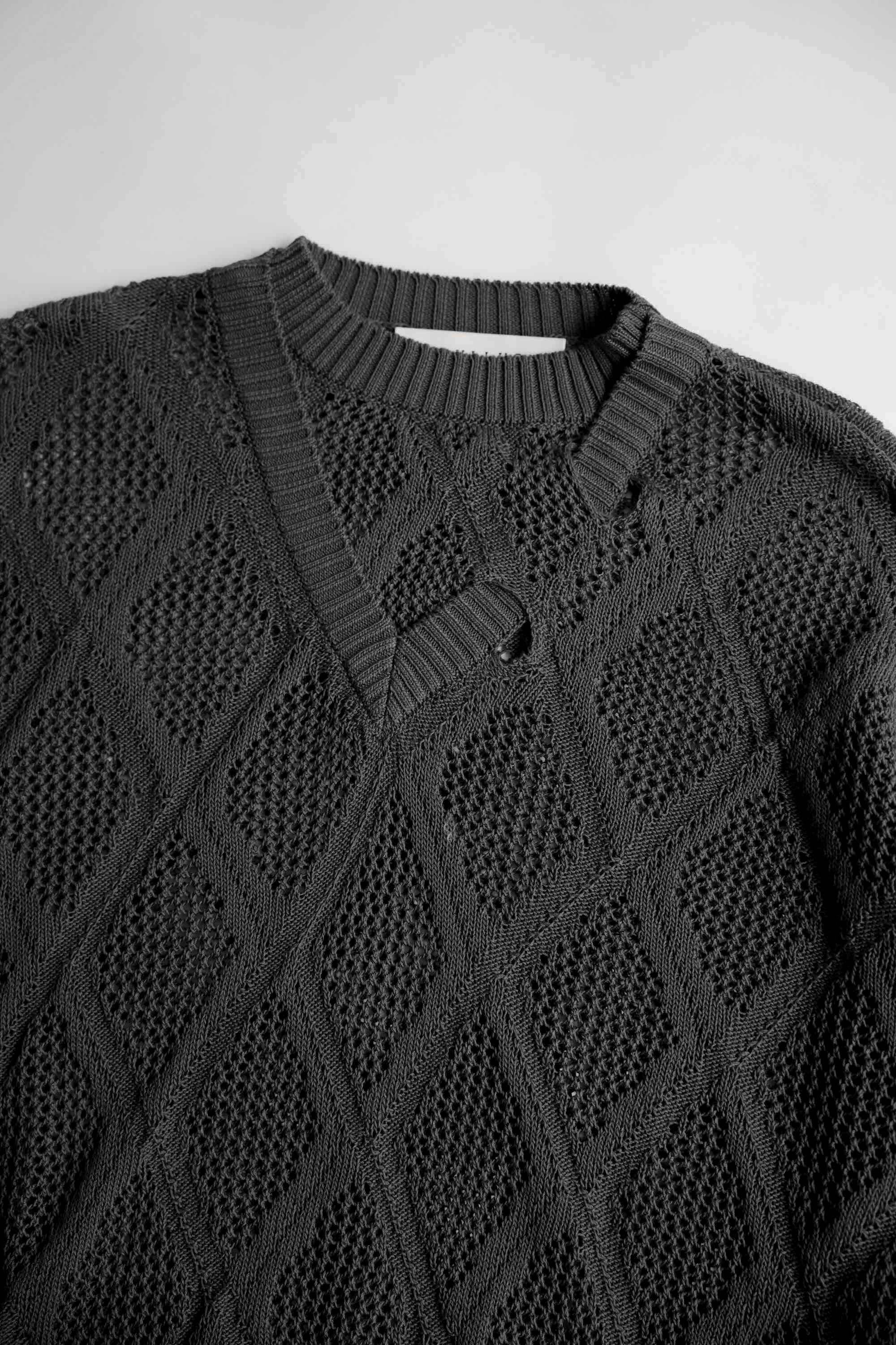 Deconstructed Logenze Knitted Sweater – SULLEN TOKYO