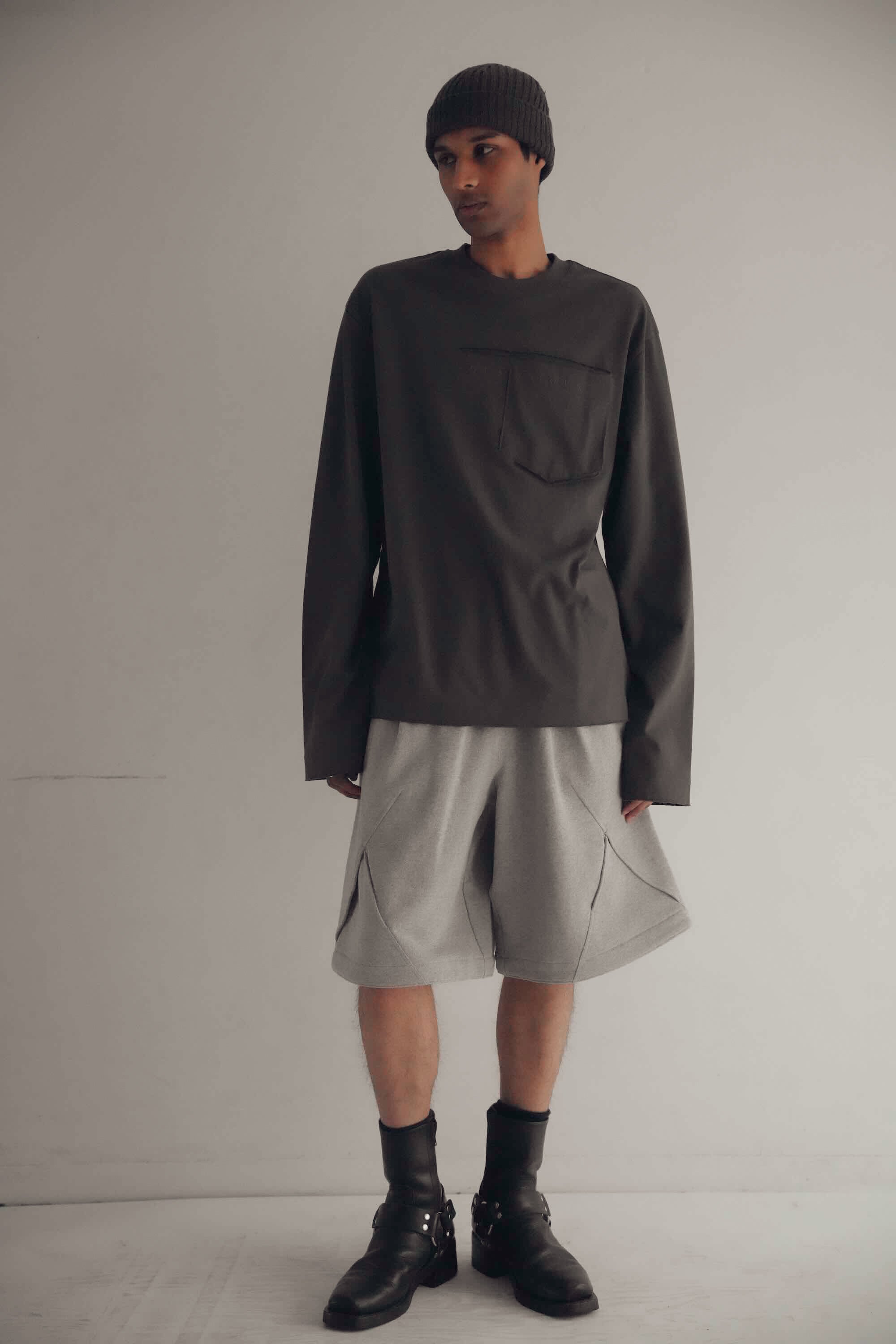 パンツ Nullus IntertwinedStructure JerseyShorts Intertwined Structure Jersey Shorts - Grey – SULLEN TOKYO